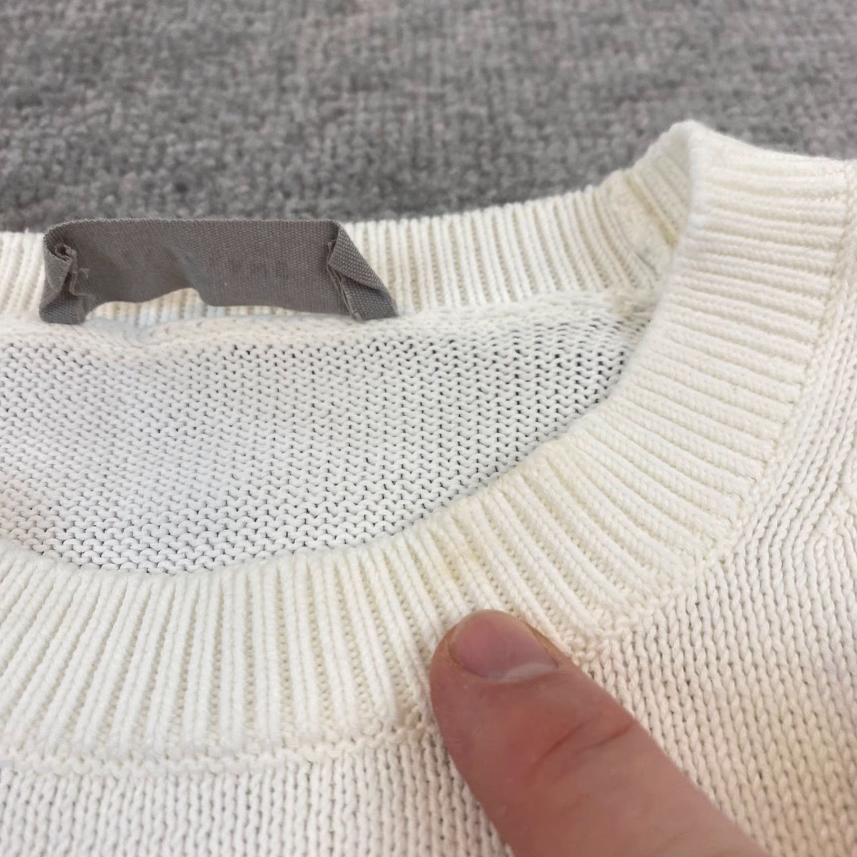 Everlane EVERLANE Sweater Womens Medium Creamy White Knit Pullover Shirt 3/4 Sleeve Size M / US 6-8 / IT 42-44 - 3 Thumbnail