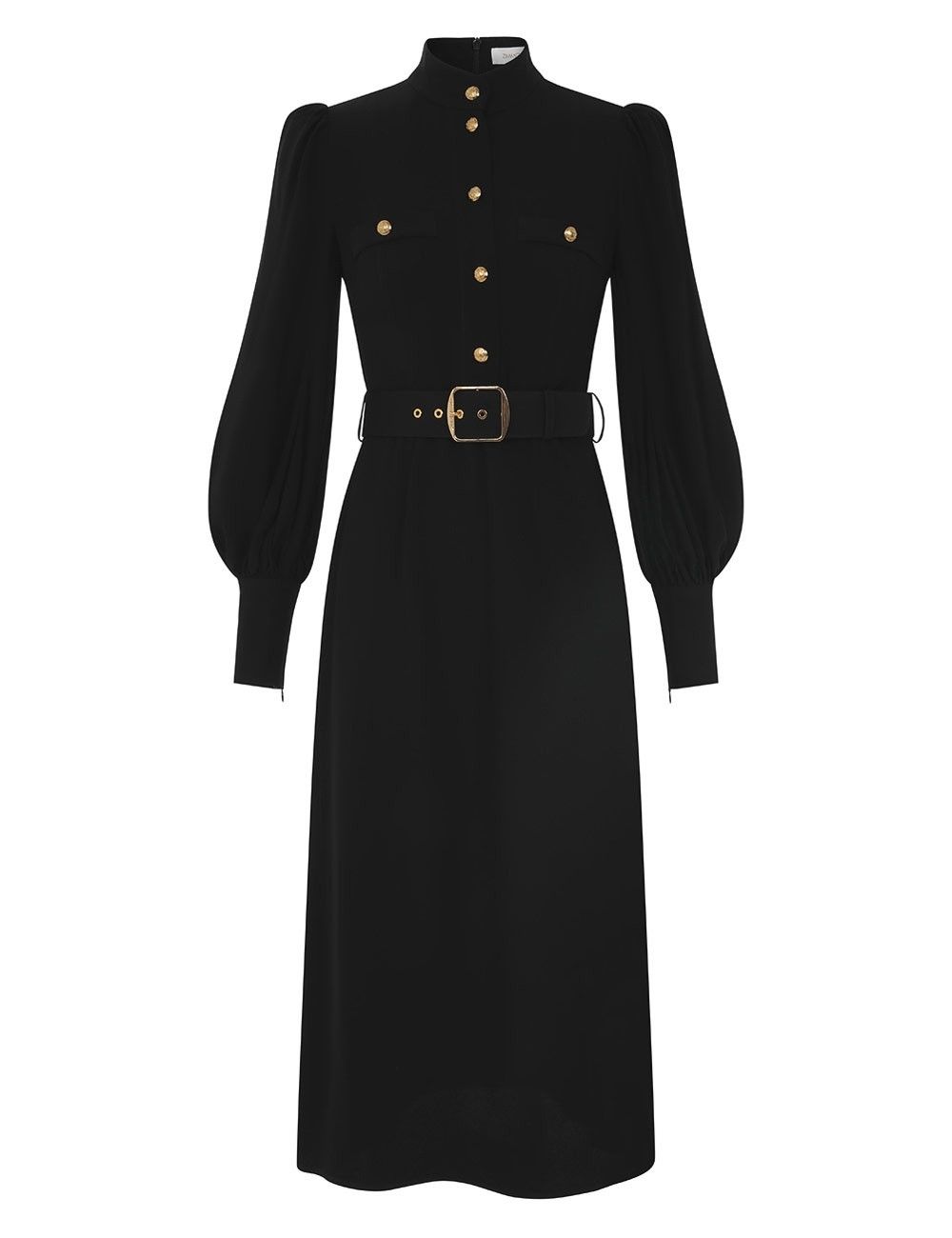 Zimmermann oc11z0825 Utility Midi Dress in Black Size L / US 10 / IT 46 - 1 Thumbnail