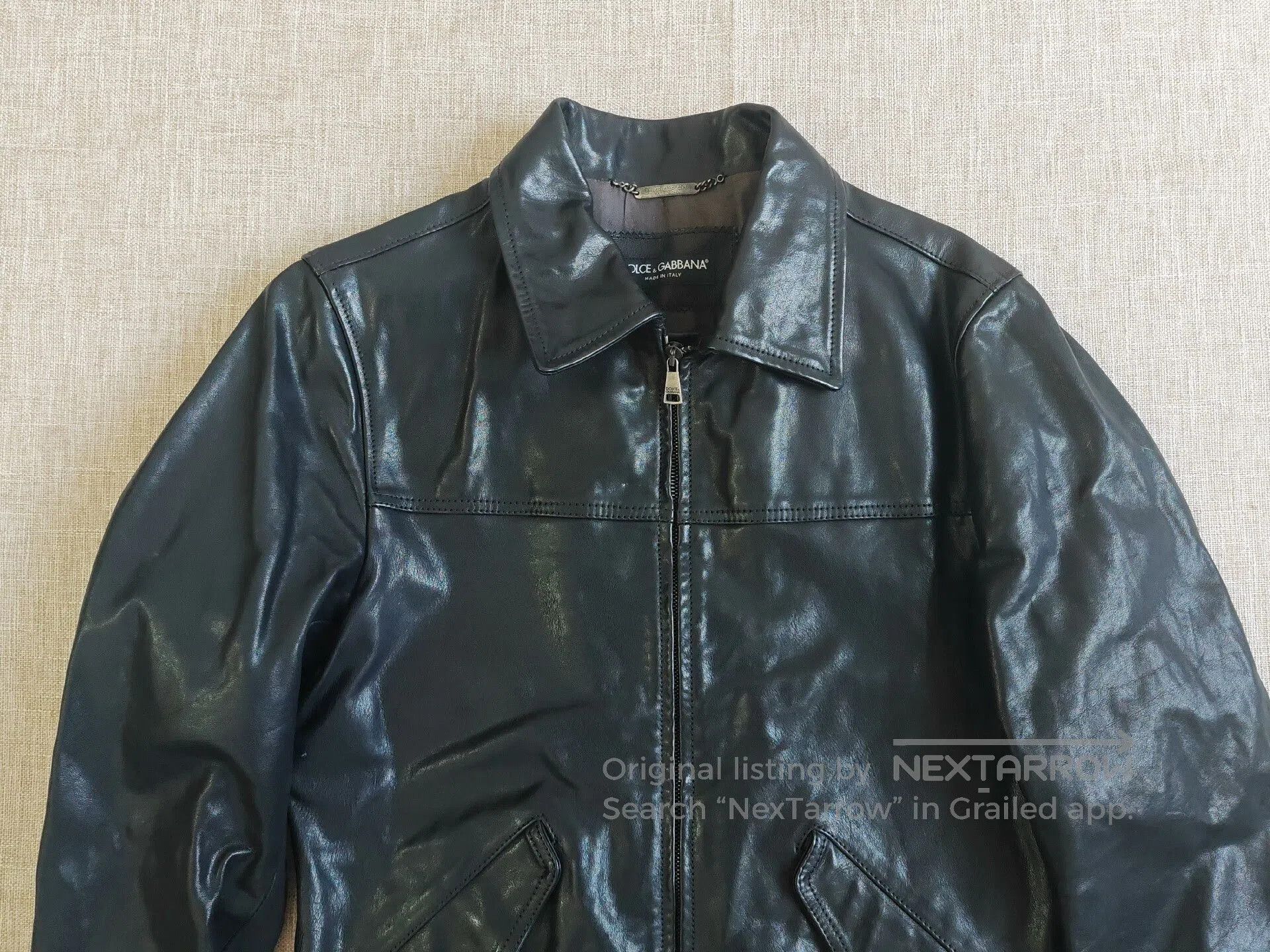 Dolce & Gabbana Dolce&Gabbana Men's Leather Jacket. Size US S / EU 44-46 / 1 - 2 Thumbnail