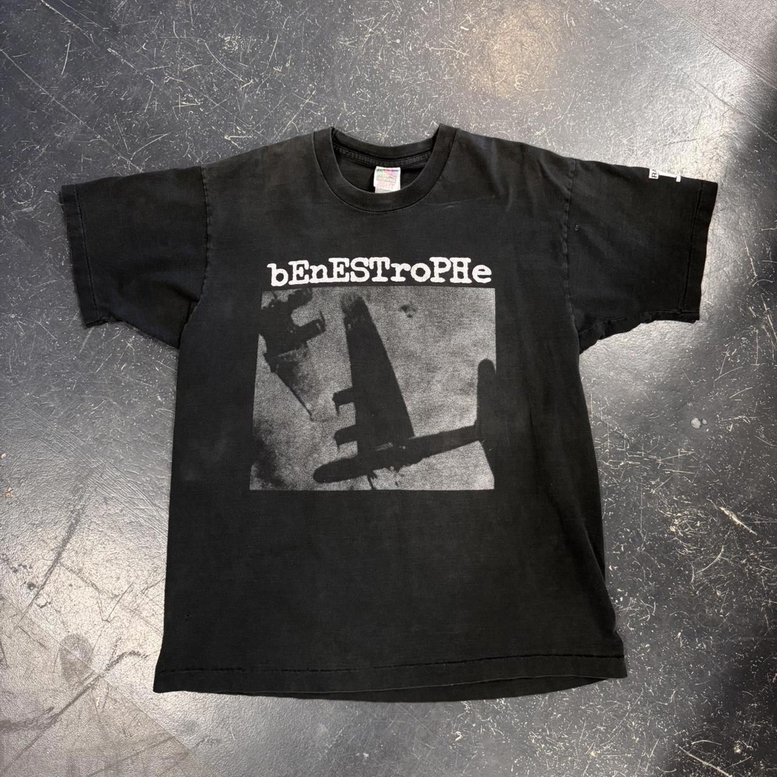 Band Tees Vintage Rare 1994 Benestrophe Sensory Deprivation Tour Tee Size US XL / EU 56 / 4 - 4 Thumbnail