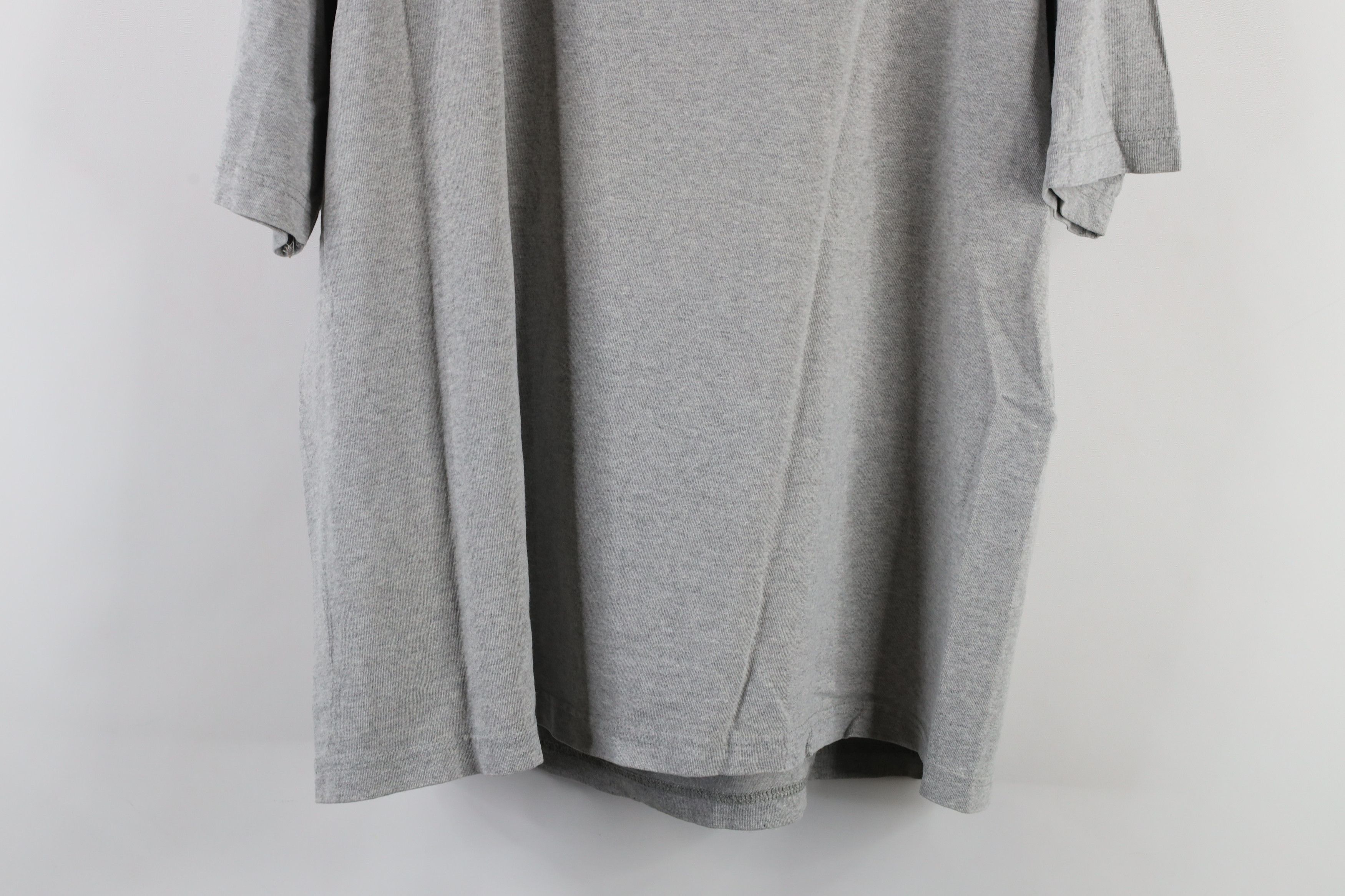 Vintage Vintage 90s Streetwear Blank Pocket T-Shirt Heather Gray Size US L / EU 52-54 / 3 - 14 Thumbnail