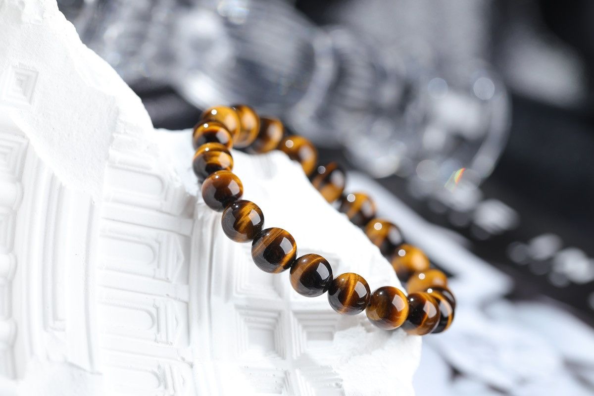 Other Yellow Tiger Eye Stone Crystal Bracelet Size ONE SIZE - 1 Thumbnail