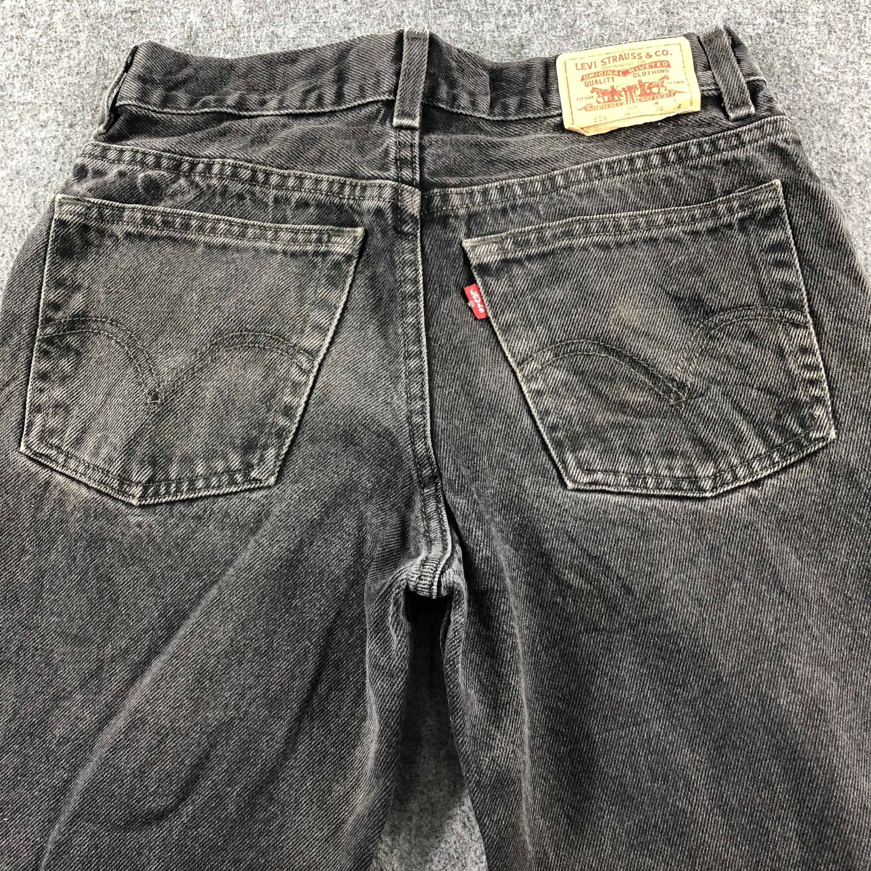 Levi's Vintage Faded Black Levis 550 Jeans-J2444 Size US 30 / EU 46 - 4 Thumbnail