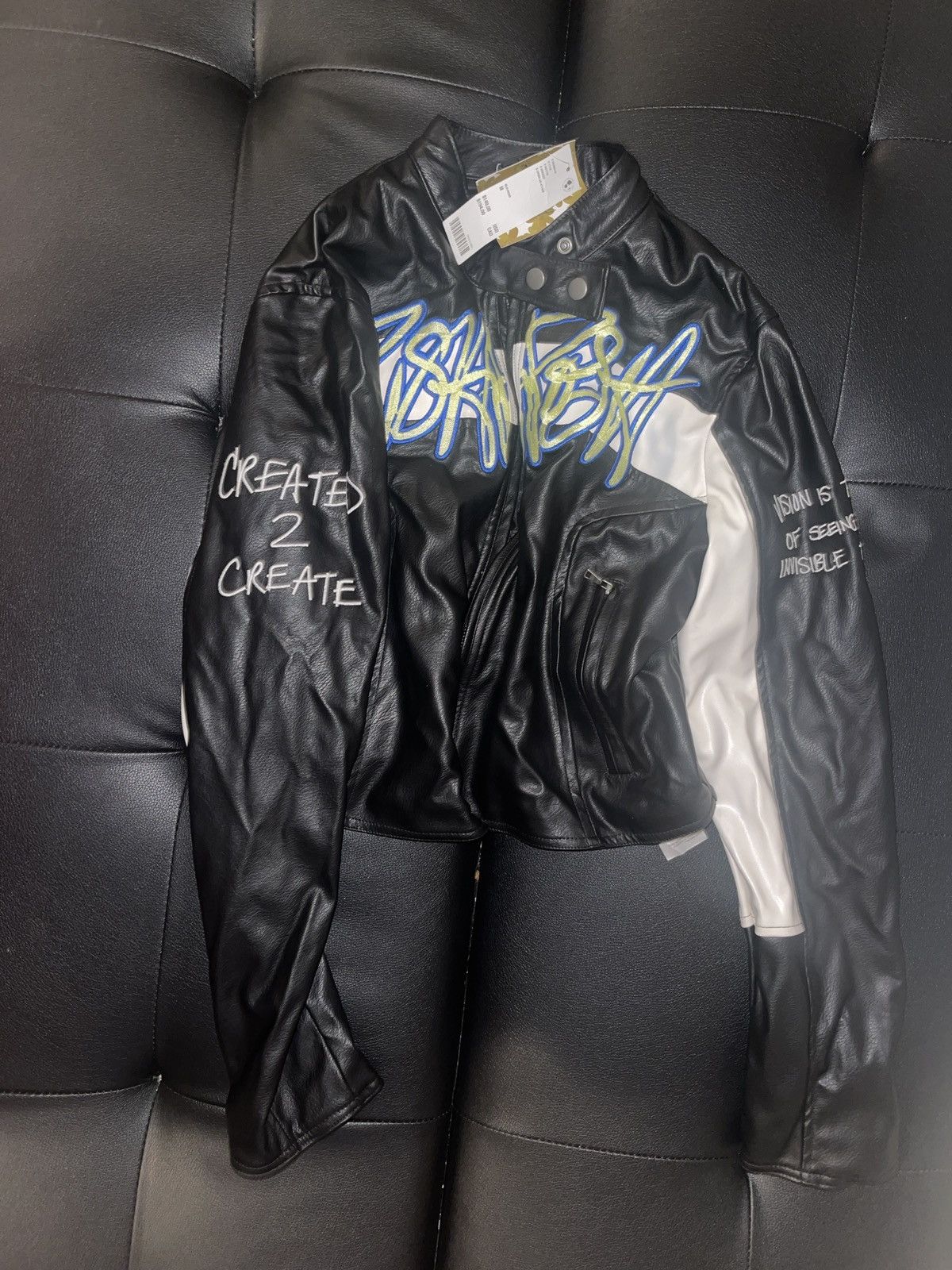 Urban Outfitters Women PISHPOSH FOR UO leather jacket Size M / US 6-8 / IT 42-44 - 5 Thumbnail