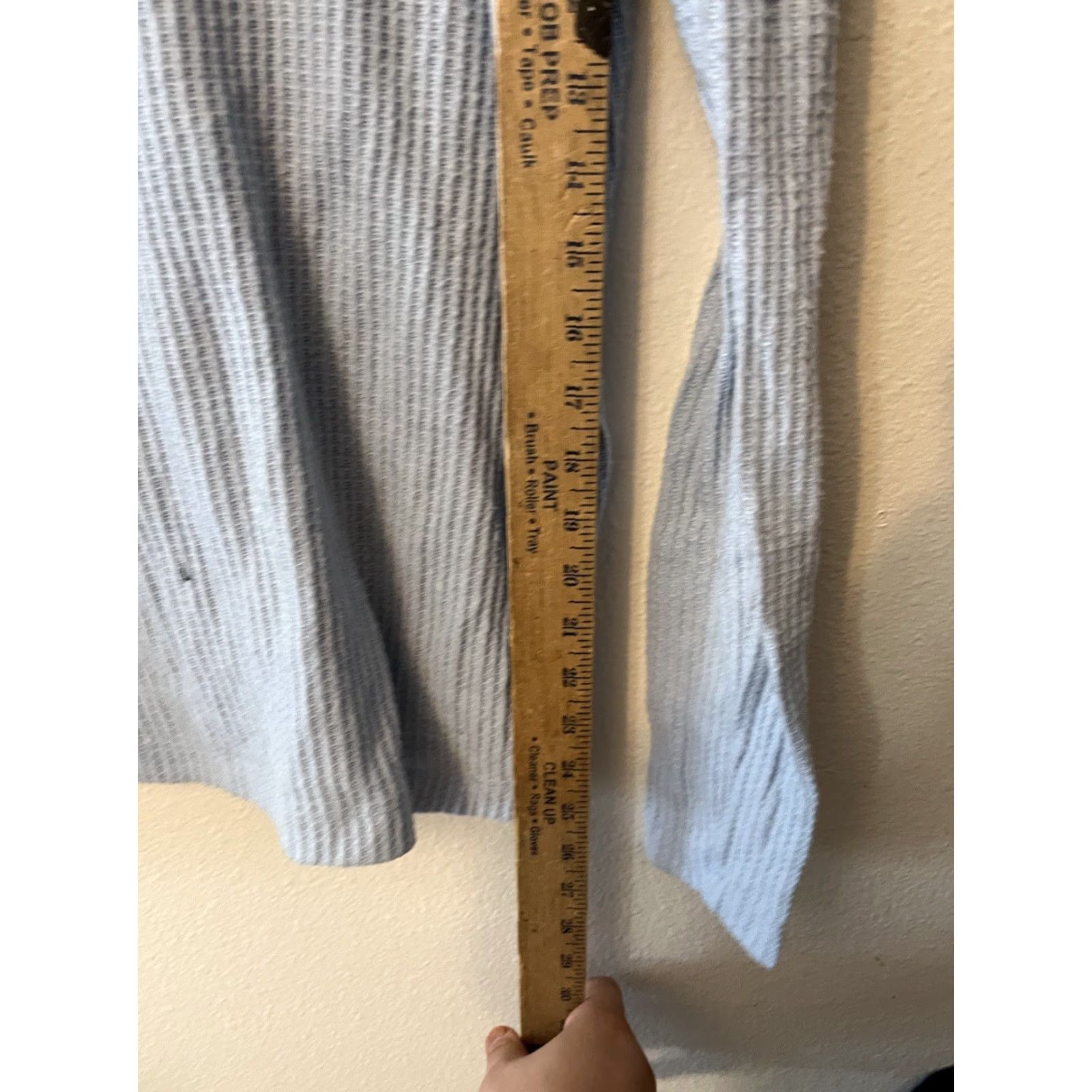 Ann Taylor VINTAGE Ann Taylor LOFT Henley Sweater Shirt Blue Lightweight Medium Women Size M / US 6-8 / IT 42-44 - 4 Thumbnail