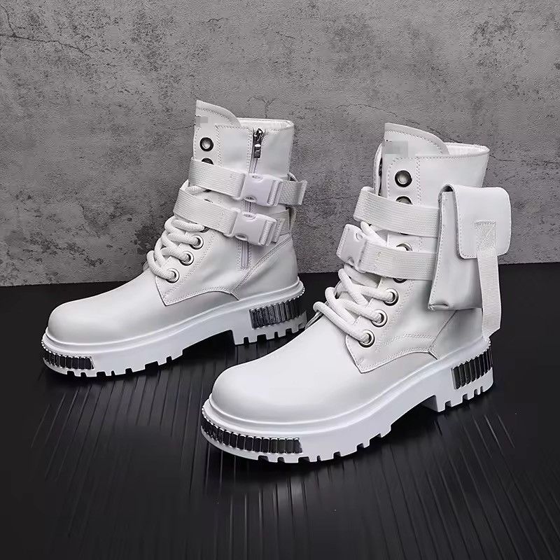 Japanese Brand Industrial Combat Boots - Split Leather with Tactical Pouch Size US 9 / EU 42 - 5 Thumbnail