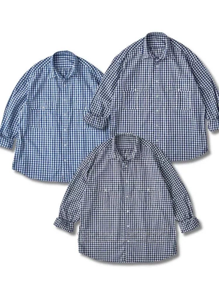 Porter Classic Porter Classic Roll Up Gingham Shirt. Size US L / EU 52-54 / 3 - 2 Thumbnail