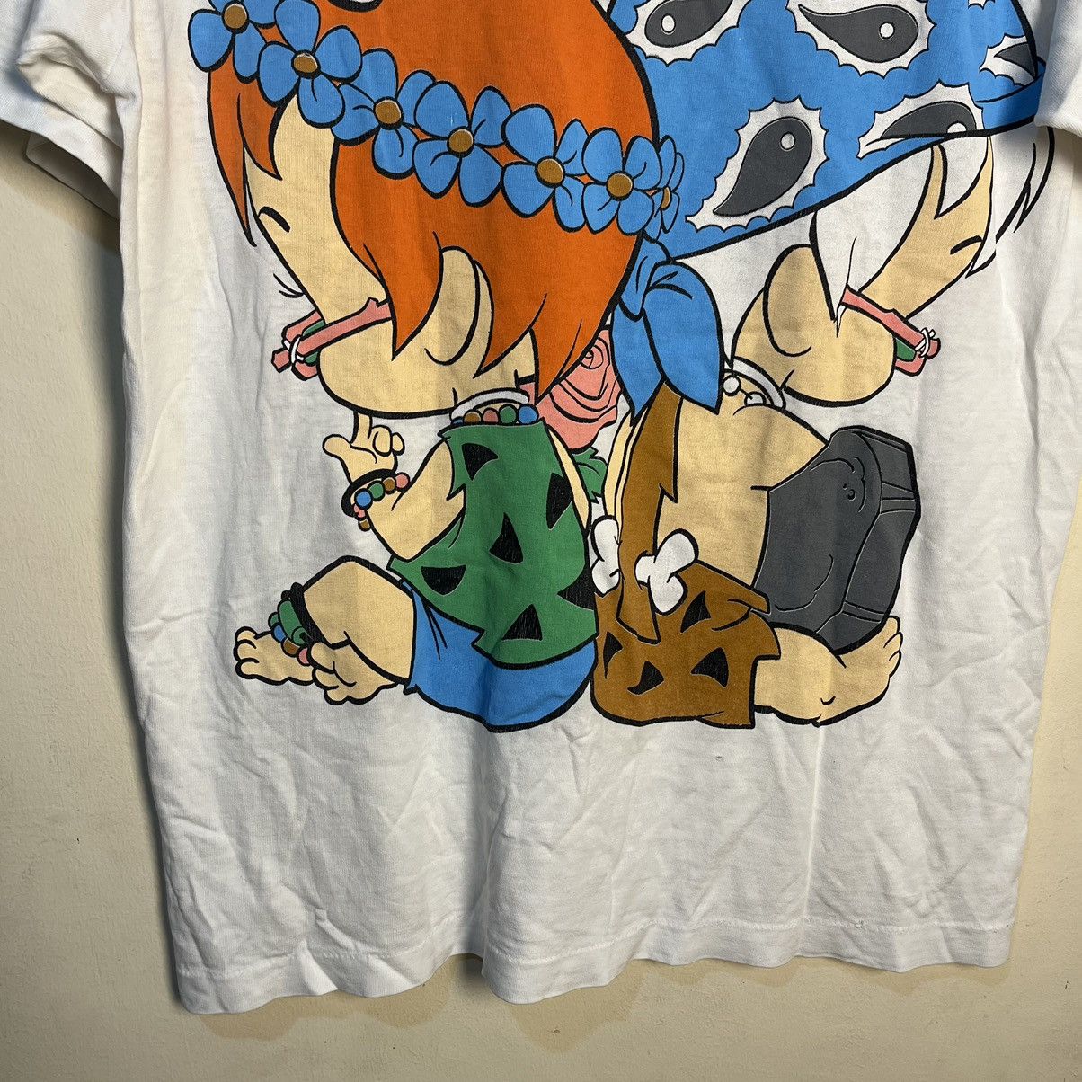 Vintage Vintage 90's Hanna Barbera The Flintstones Shirt Size US L / EU 52-54 / 3 - 13 Thumbnail