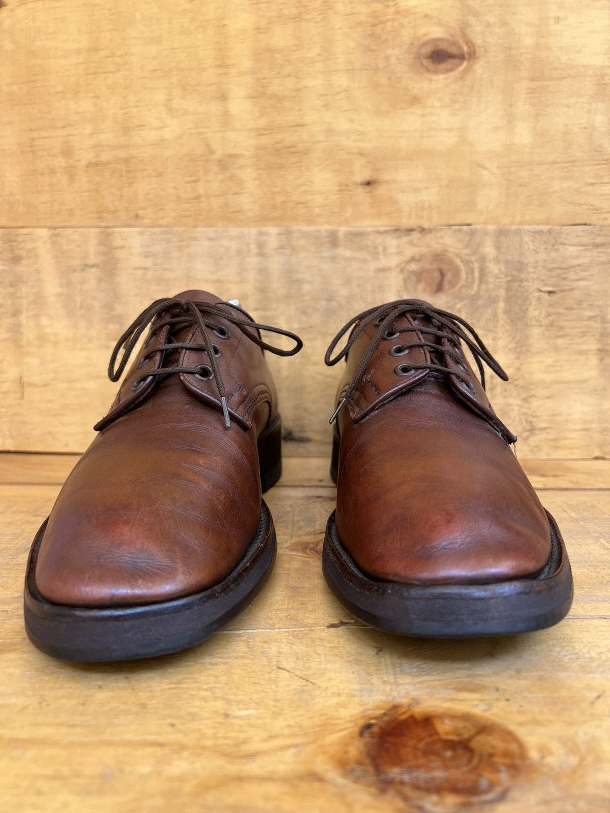 Tricker's Trickers Bench Made Brown Leather Men’s Derby Dress shoes Size US 8 / EU 41 - 5 Thumbnail