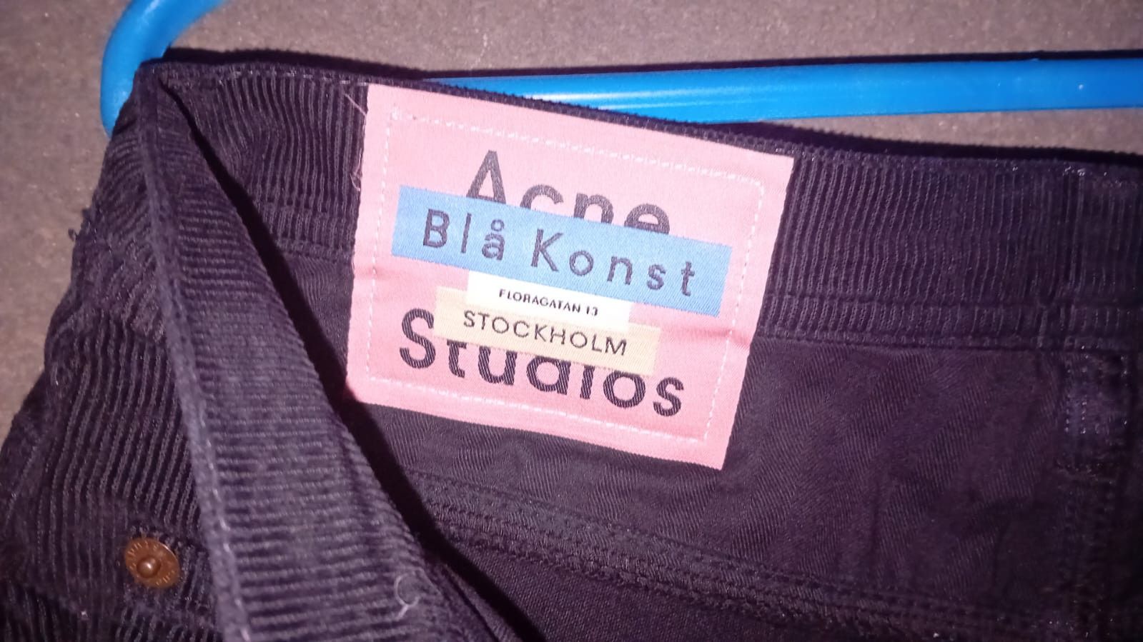 Acne Studios Acne Studios Bla Konst River Courduroy Black Jeans sz 30x32 Size US 30 / EU 46 - 3 Thumbnail