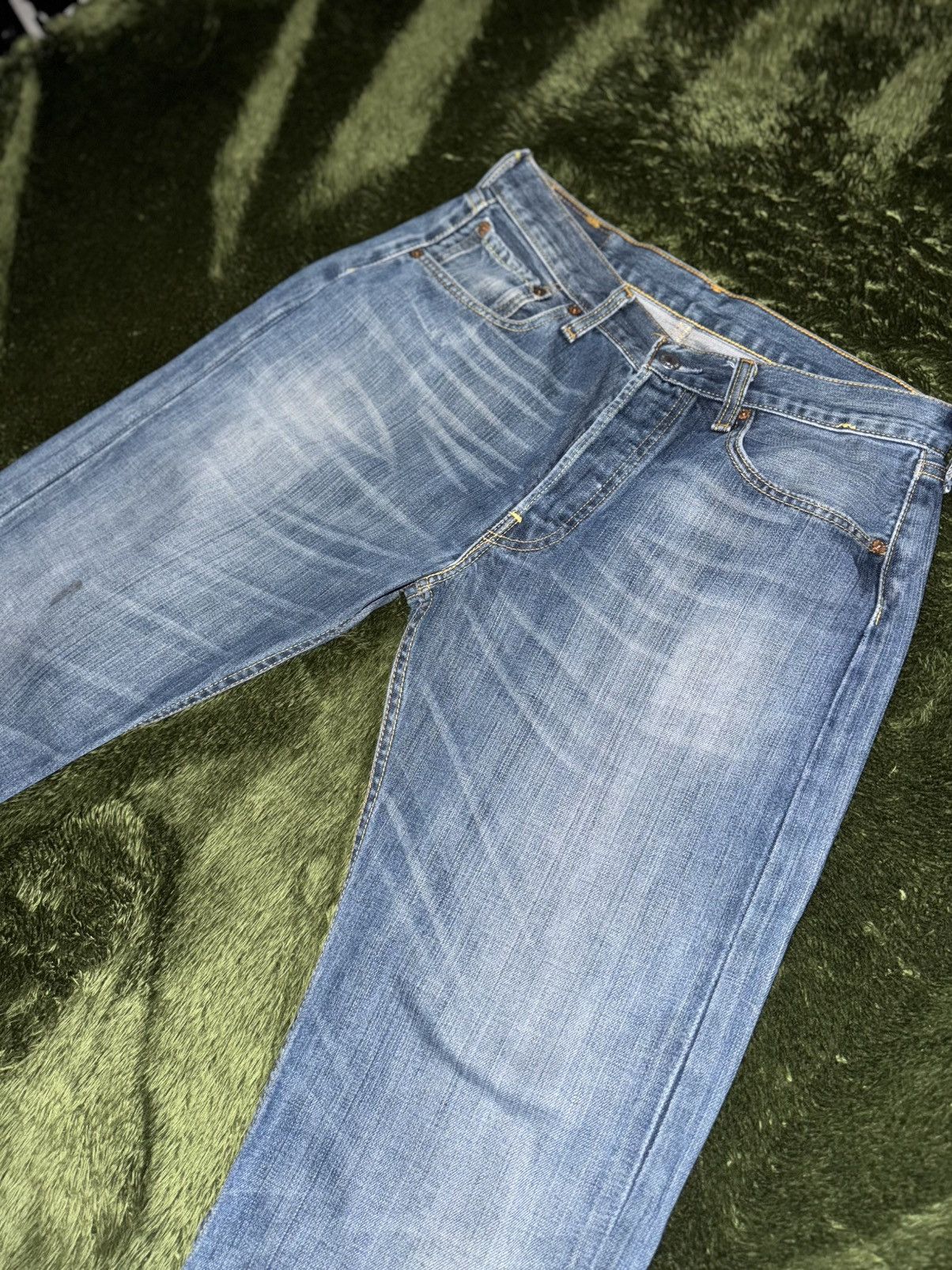 Levi's [W32/L32] Levis 501 USA button fly washed denim pants Size US 32 / EU 48 - 5 Thumbnail