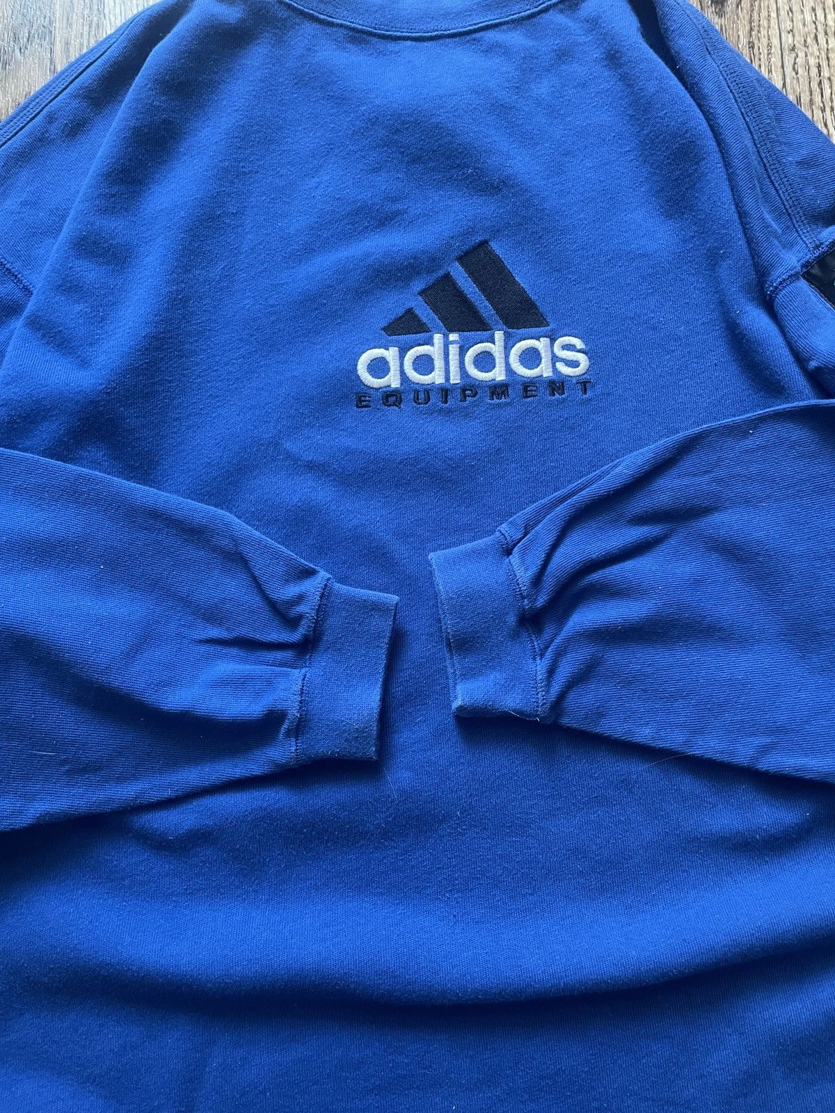 Adidas Rare Vintage Adidas Equipment Cotton Long Sleeve Sweatshirt Size US M / EU 48-50 / 2 - 6 Thumbnail