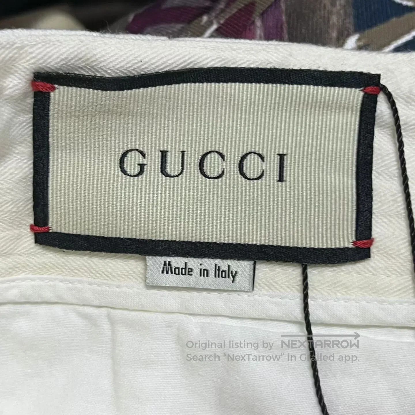 Gucci Guicci Solid-color embroidered mid-waisted casual shorts| Size US 30 / EU 46 - 2 Thumbnail