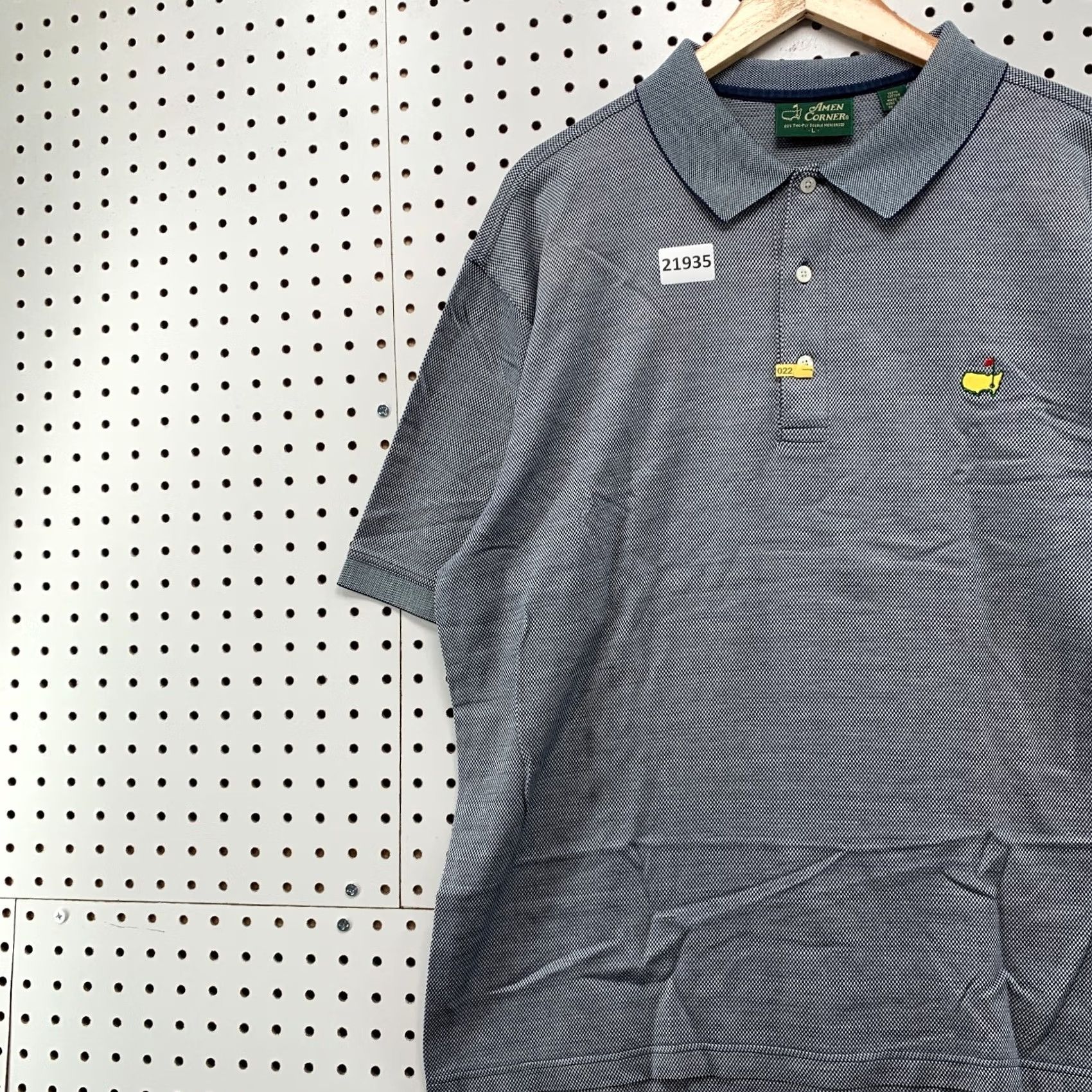 Vintage Amen Corner Masters Augusta Polo Shirt Gray Adult L Size US L / EU 52-54 / 3 - 3 Thumbnail