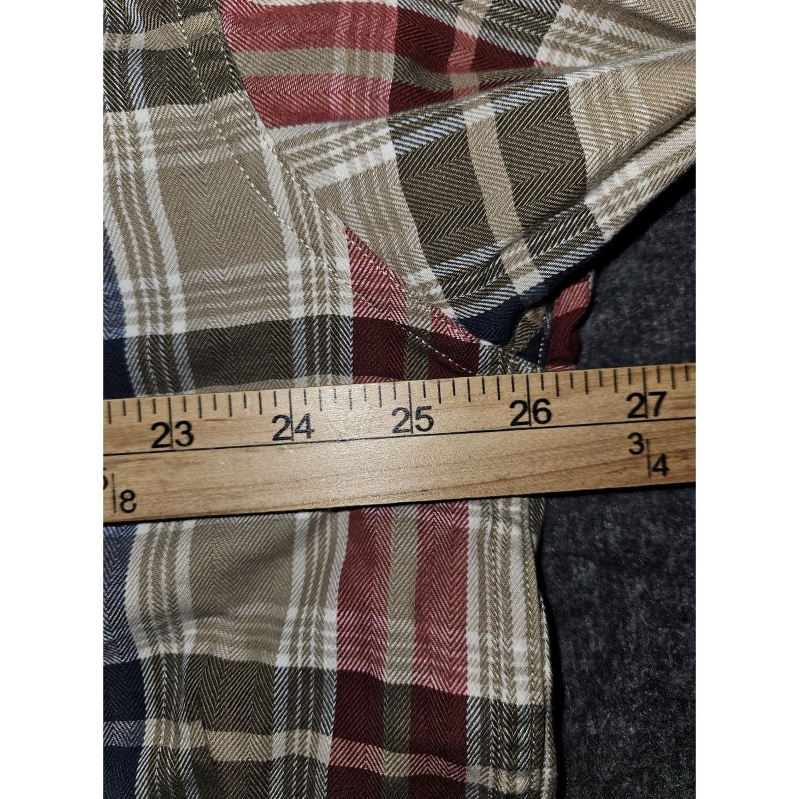 Tommy Hilfiger Tommy Hilfiger Shirt Mens XL Beige Plaid Button Down Long Sleeve Crest Casual Size US XL / EU 56 / 4 - 3 Thumbnail