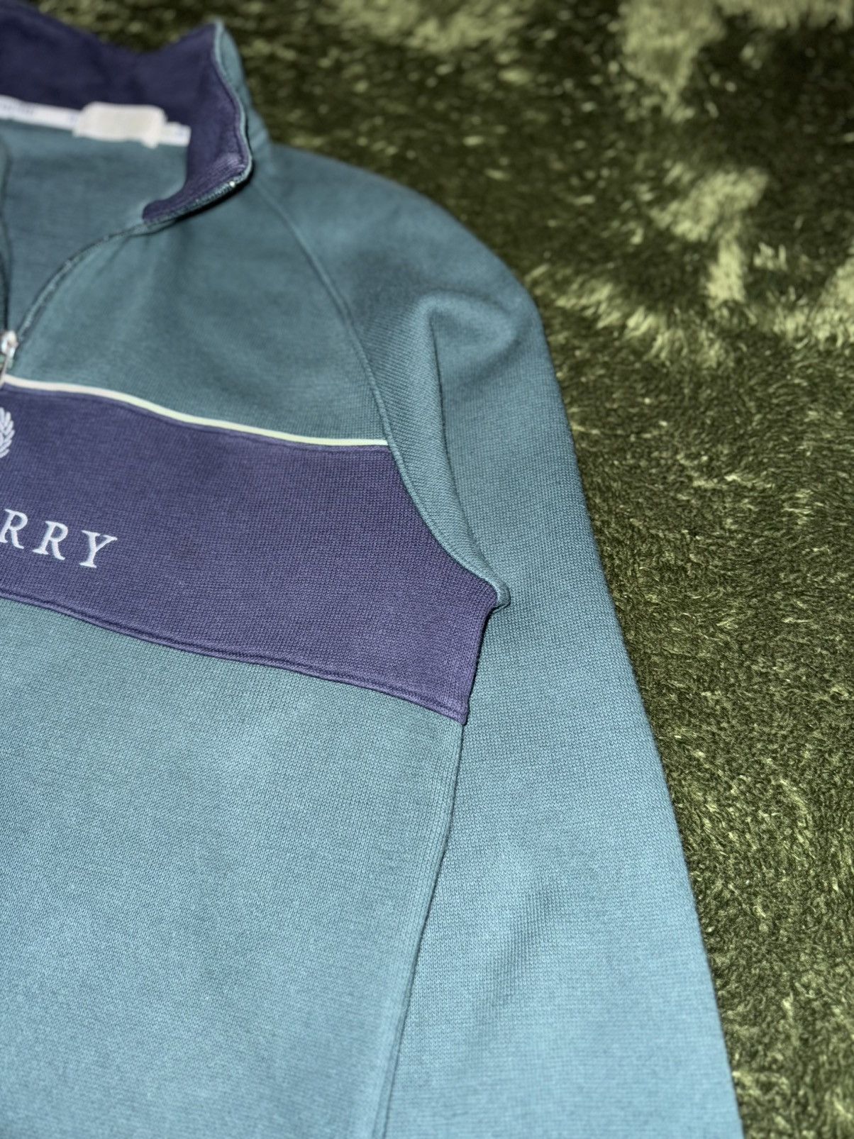 Fred Perry [L] Fred Perry Japan Sample Embroidered Quarter-Zip Size US L / EU 52-54 / 3 - 4 Thumbnail