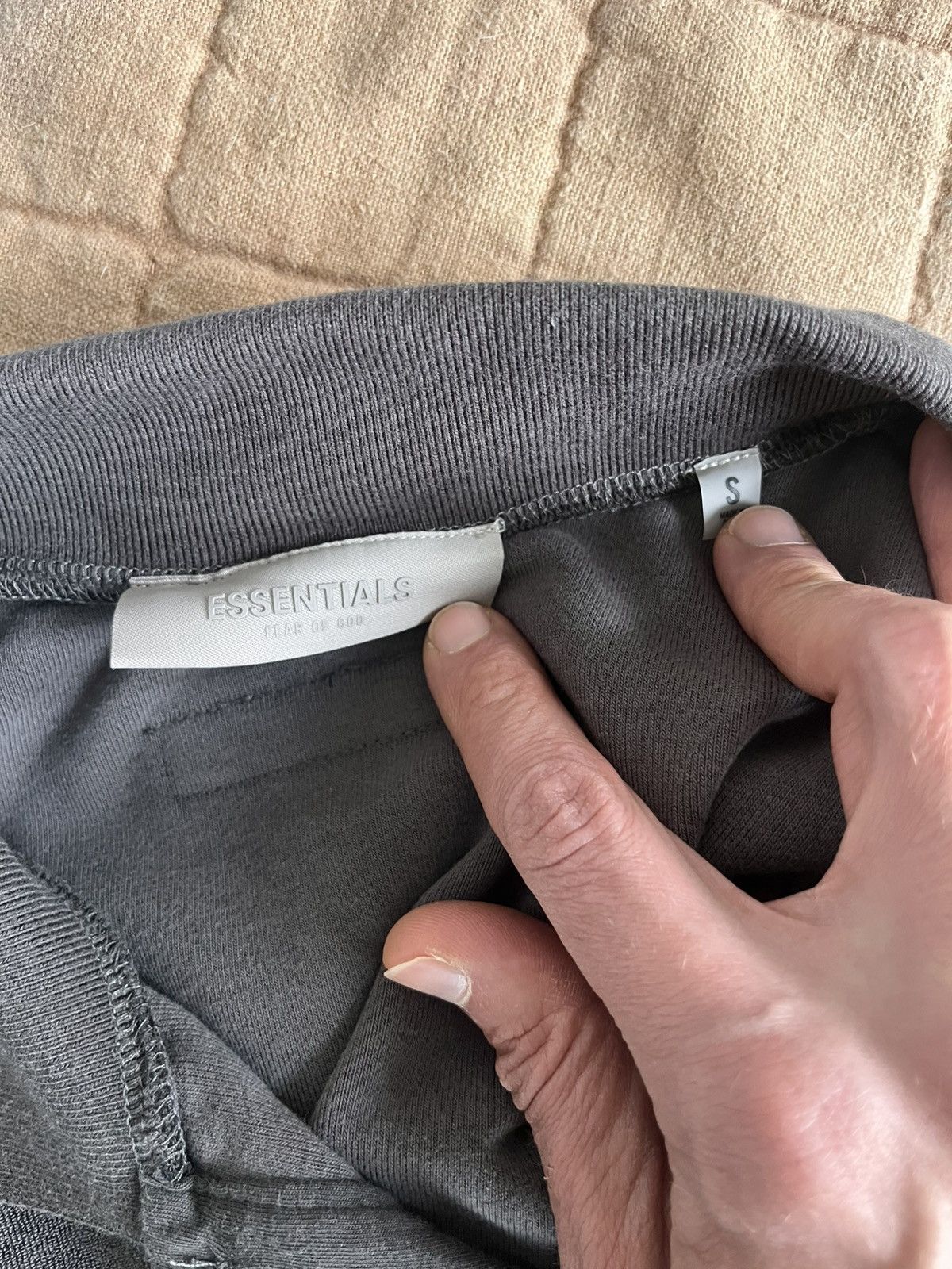 Fear of God Fear of God Essentials dark grey terrycloth polo Size US S / EU 44-46 / 1 - 5 Thumbnail