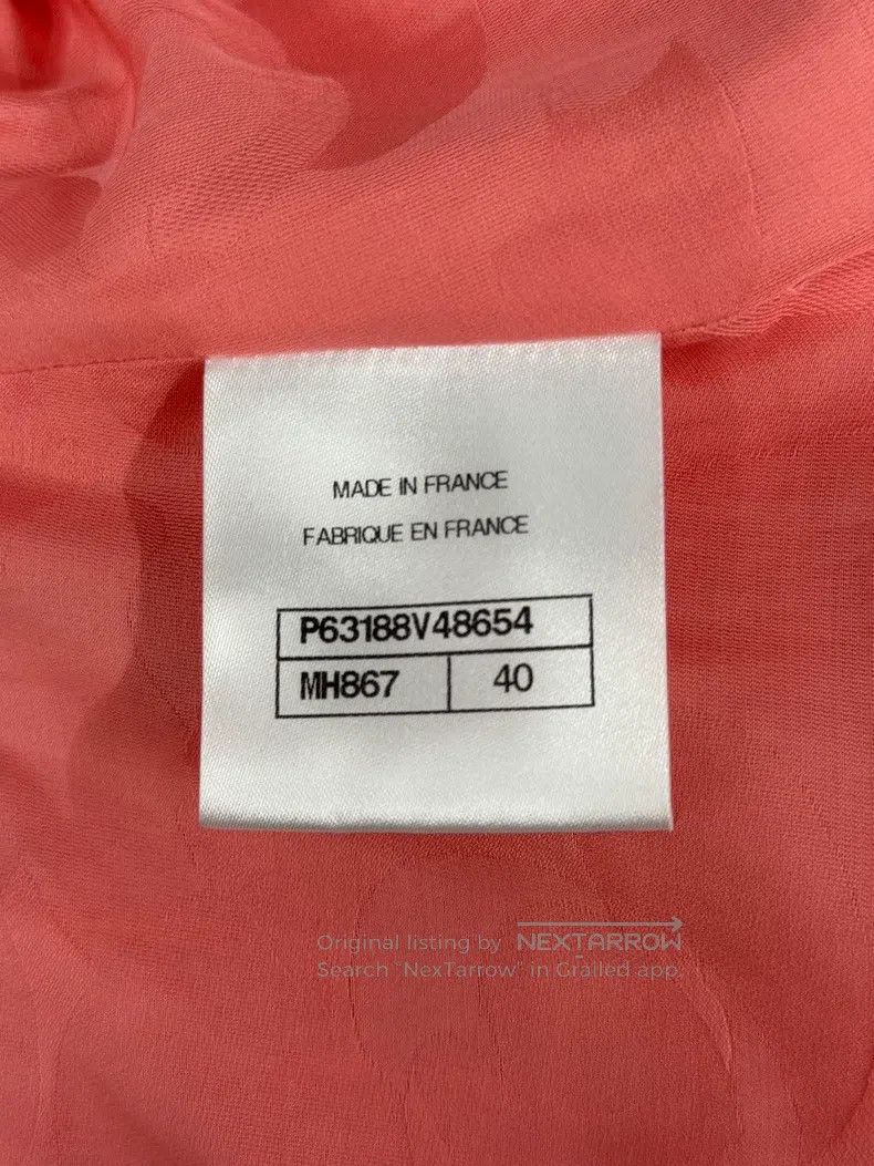 Chanel Chanel Orange-pink tweed skirt Size 26" / US 2 / IT 38 - 4 Thumbnail