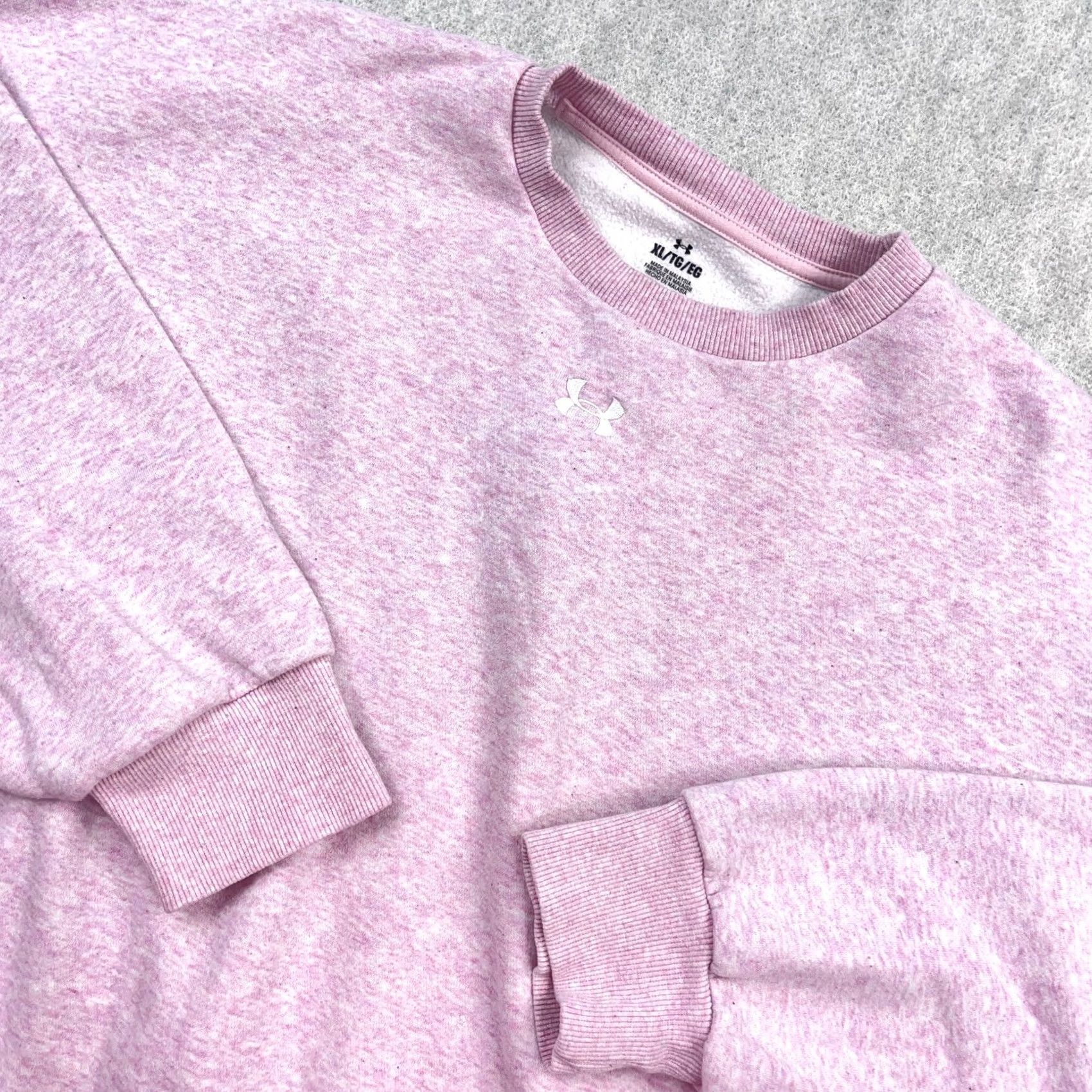 Under Armour Under Armour Sweatshirt Women XL Pink Crewneck Pullover Loose Fit Solid Color Modern Sports Comfort Size XL / US 12-14 / IT 48-50 - 2 Thumbnail