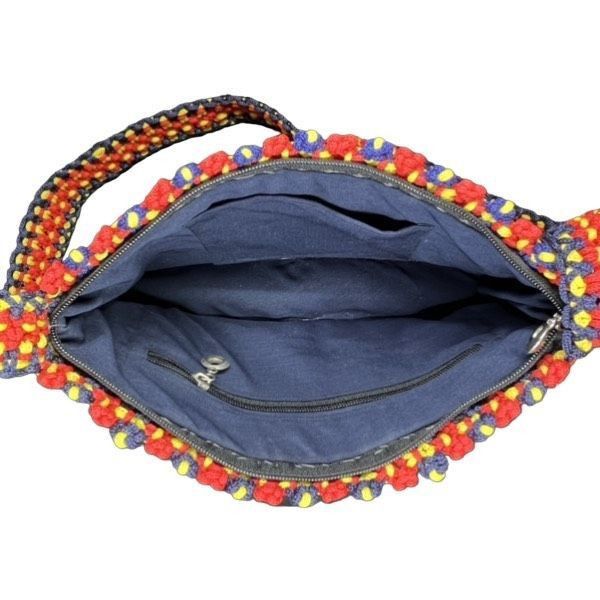 Vintage Vintage crochet daisy hippie crossbody purse Size ONE SIZE - 4 Thumbnail