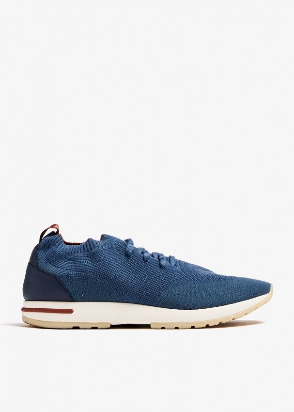 Loro Piana o1w1db10125 FAI1540 Lp Flexy Walk Sneakers in Navy Blue Size US 9 / EU 42 - 1 Thumbnail