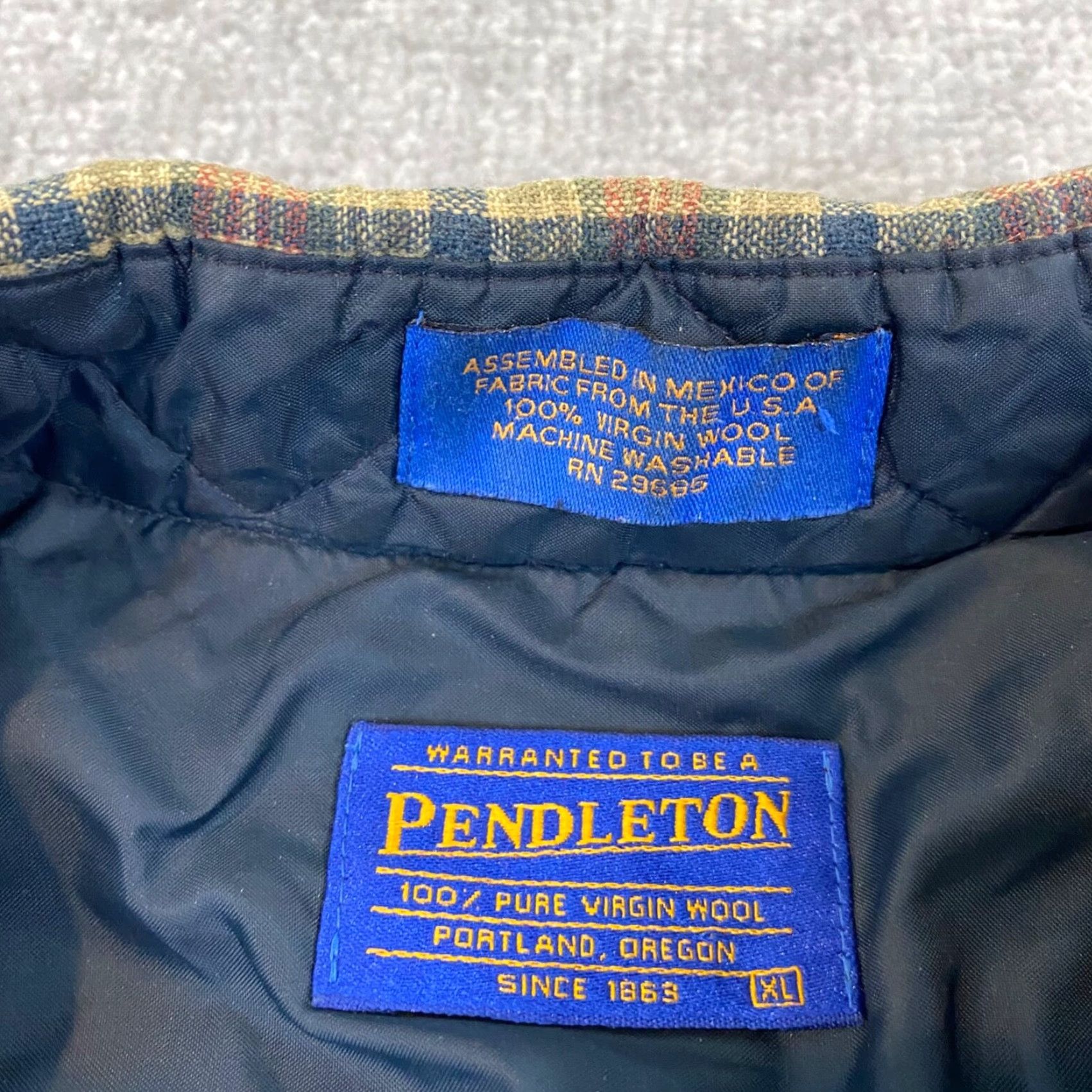 Pendleton VINTAGE Pendleton Mens Shirt XL Brown Plaid Wool Button-Down Casual Outerwear Size US XL / EU 56 / 4 - 3 Thumbnail