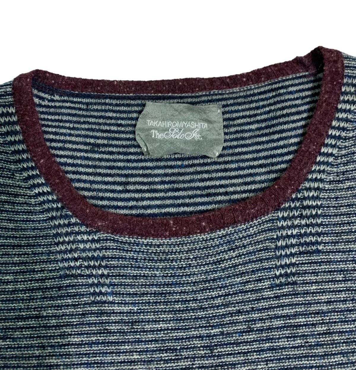 Takahiromiyashita The Soloist. Vintage Takahiromiyashita The Soloist Stripes Knitted Size US S / EU 44-46 / 1 - 10 Thumbnail