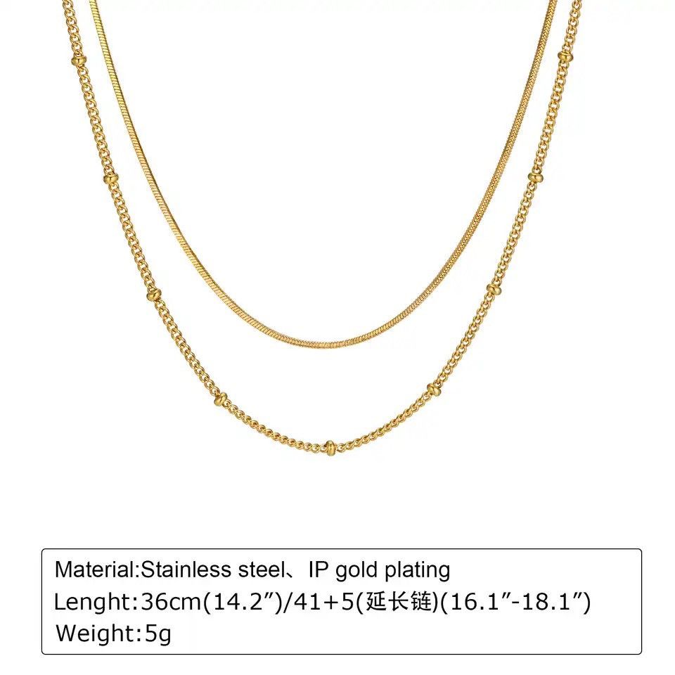 Other Dainty Double Satellite Chain Necklace Size ONE SIZE - 2 Thumbnail