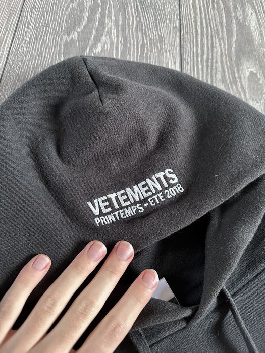 Umbro vetements x umbro oversized hoodie homme black