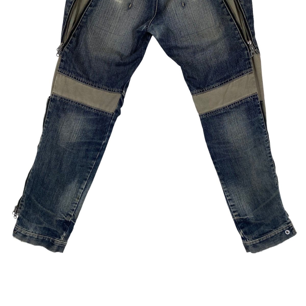 Japanese Brand ✨PPFM multi zipper inspired Undercover jeans Size US 31 - 4 Thumbnail