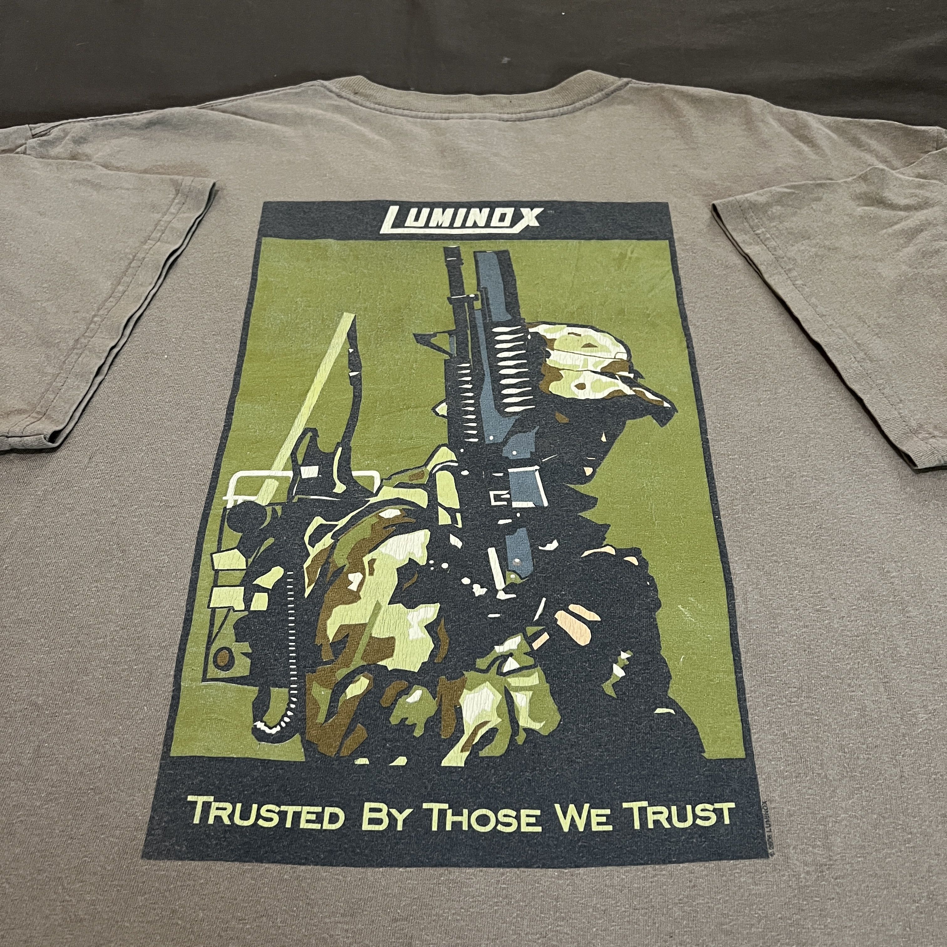 Luminox × Vintage Rare Vintage Luminox Watch Promo Tee XL Military 911 gun Size US XL / EU 56 / 4 - 1 Thumbnail