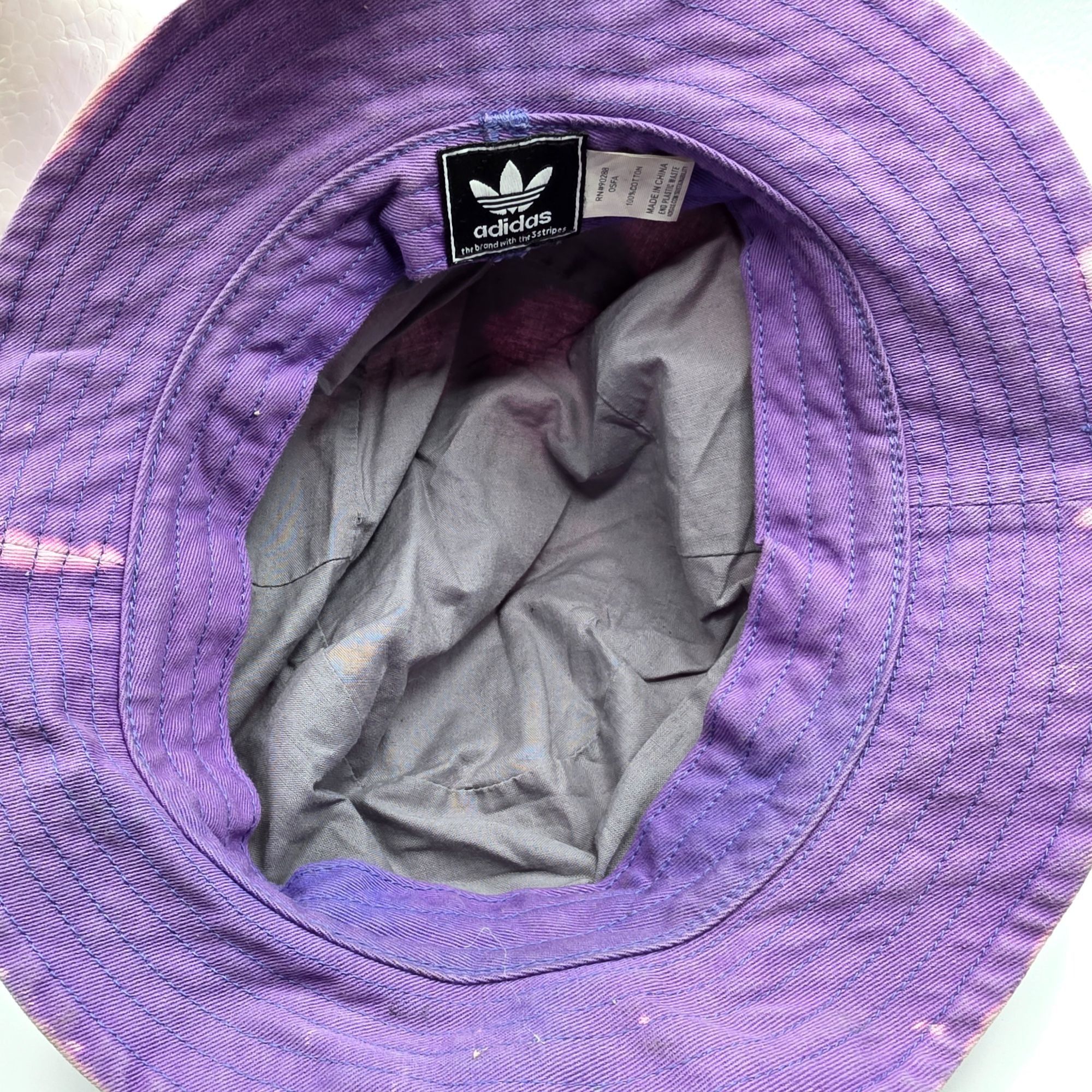 Adidas Adidas Reverse Dye Adults Purple Bucket Hat Casual Outdoors Size ONE SIZE - 8 Thumbnail