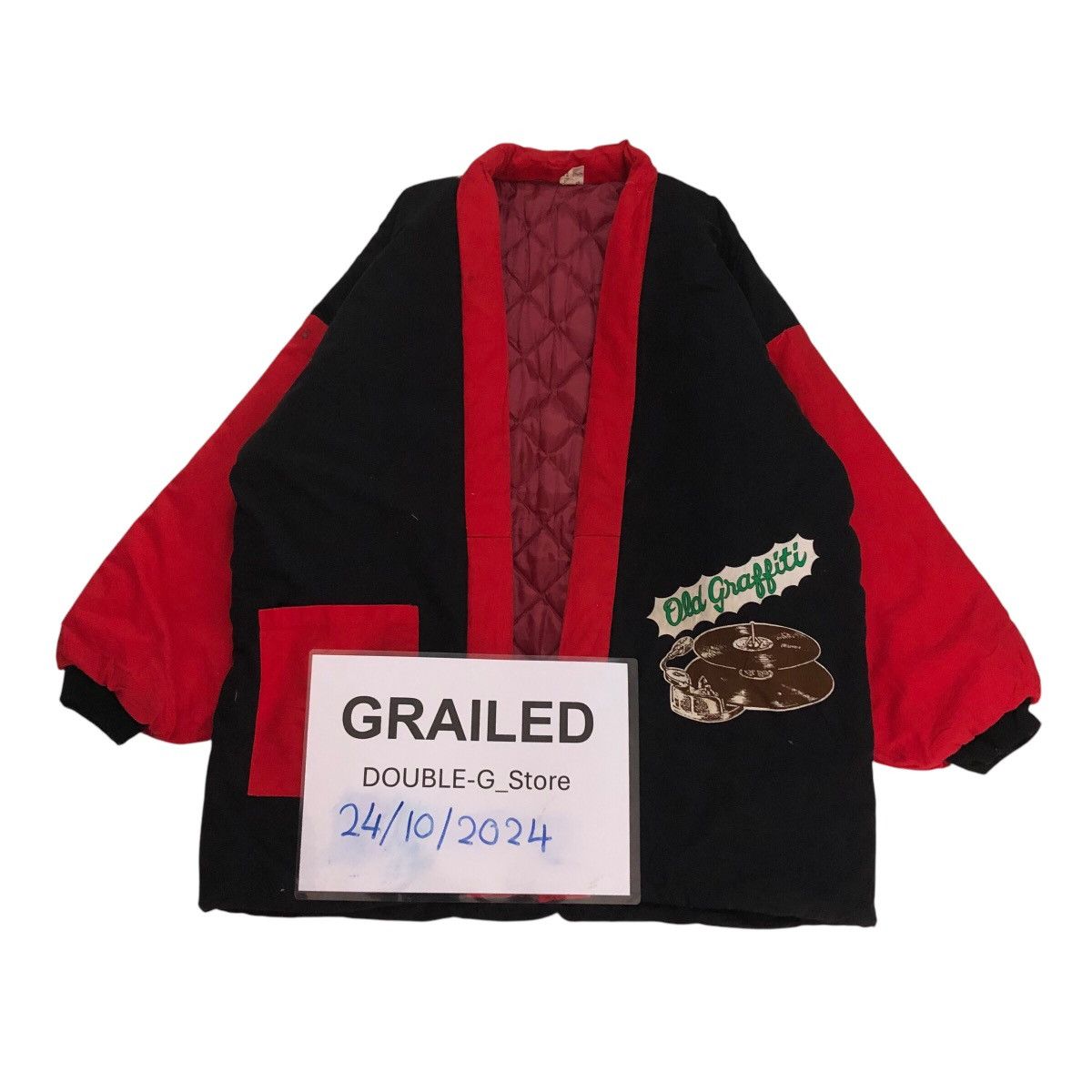 Hysteric Glamour 📌Vintage Kimono Jacket Buttonless Old Graffiti Big Logo Size US M / EU 48-50 / 2 - 2 Thumbnail