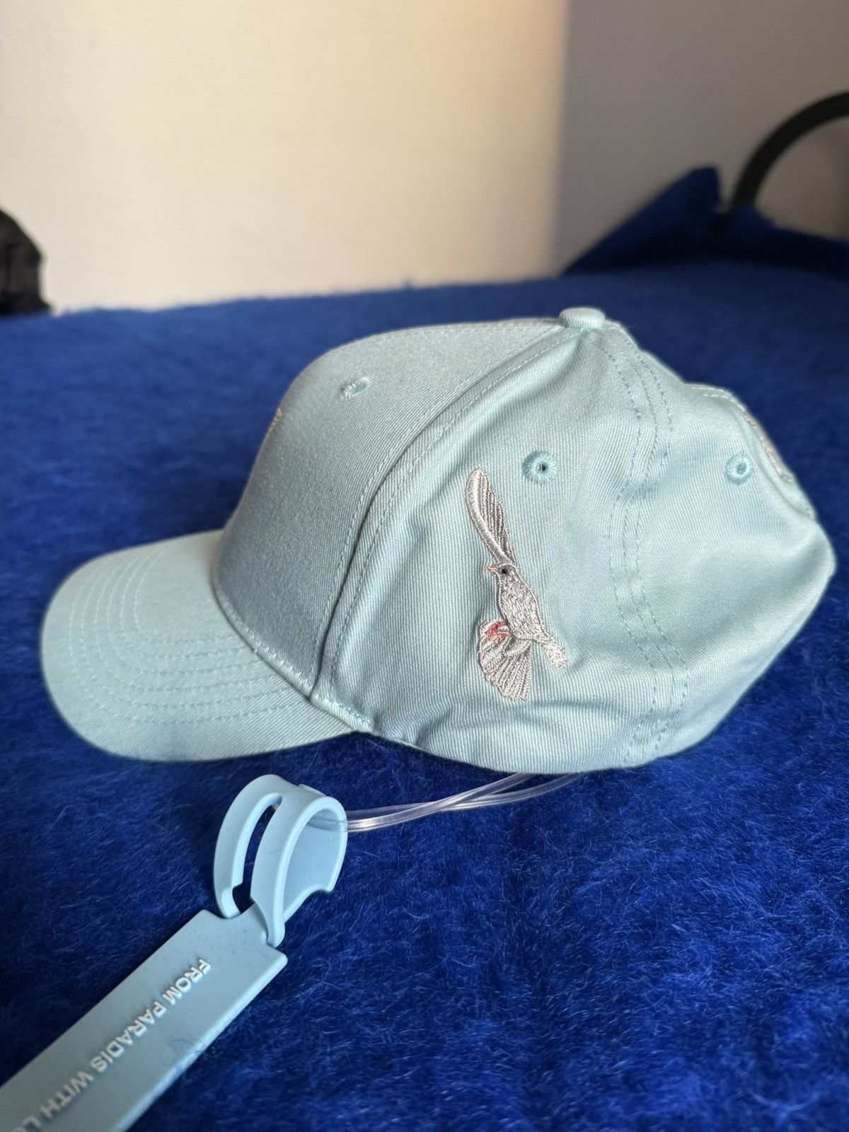 3.PARADIS 3.Paradis Cap Doves sky blue - Brand new with tag Size ONE SIZE - 3 Thumbnail
