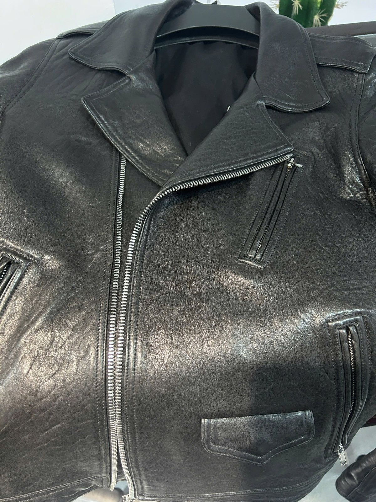 Rick Owens Stooges Leather Biker Jacket