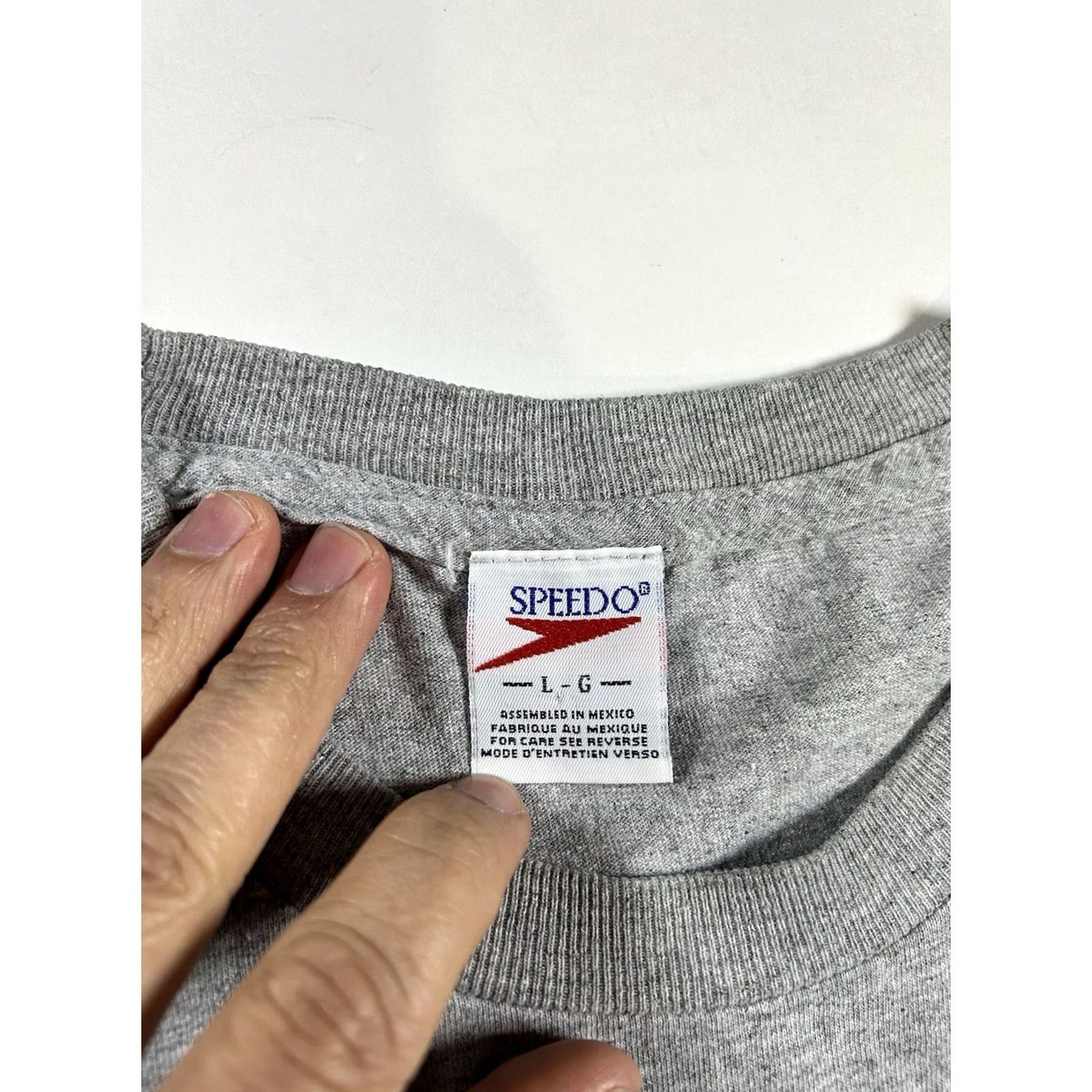 Speedo VINTAGE Speedo American Classic 2002 Swim T-Shirt Large Gray USA Size US L / EU 52-54 / 3 - 7 Thumbnail