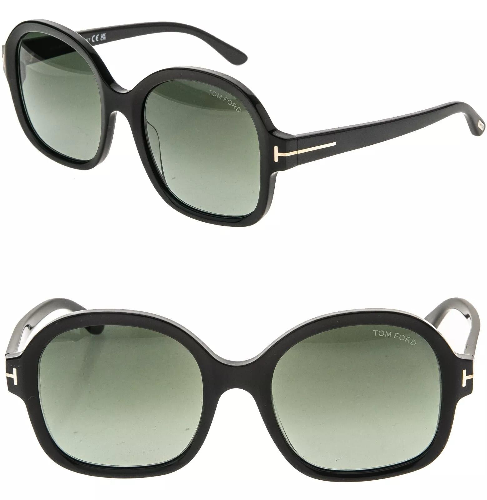 Tom Ford TOM FORD HANLEY TF1034 01B Black ECO Sunglasses 1034 Size ONE SIZE - 1 Thumbnail