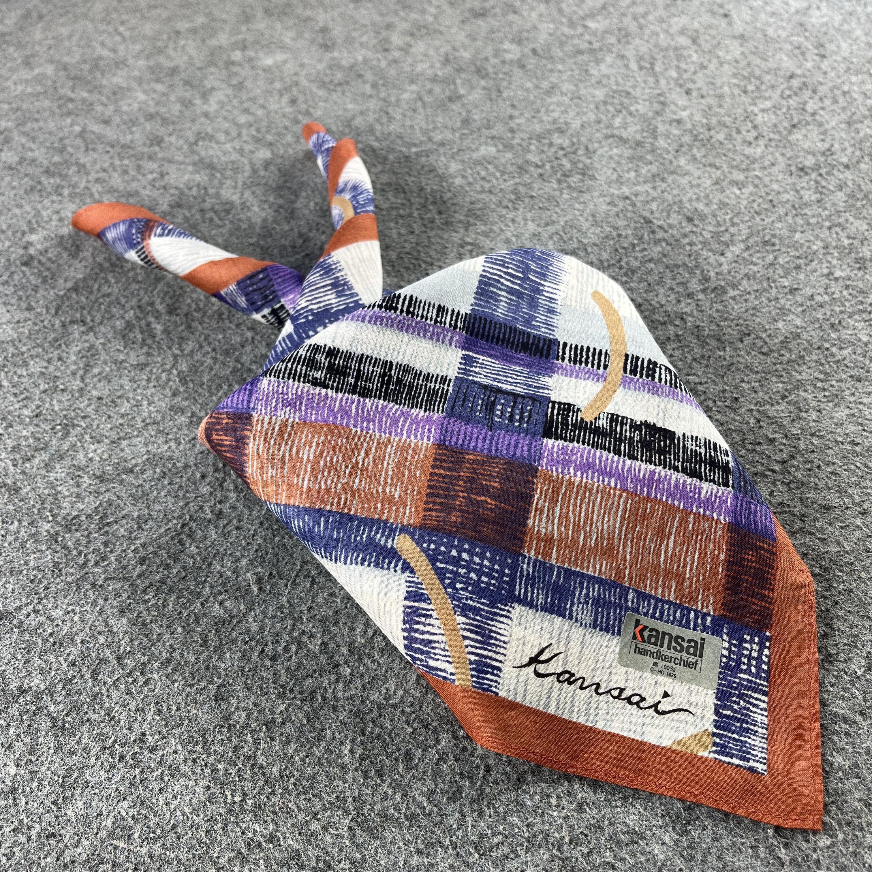 Japanese Brand Kansai Yamamoto Handkerchief / Bandana / Neckerchief B090 Size ONE SIZE - 11 Thumbnail