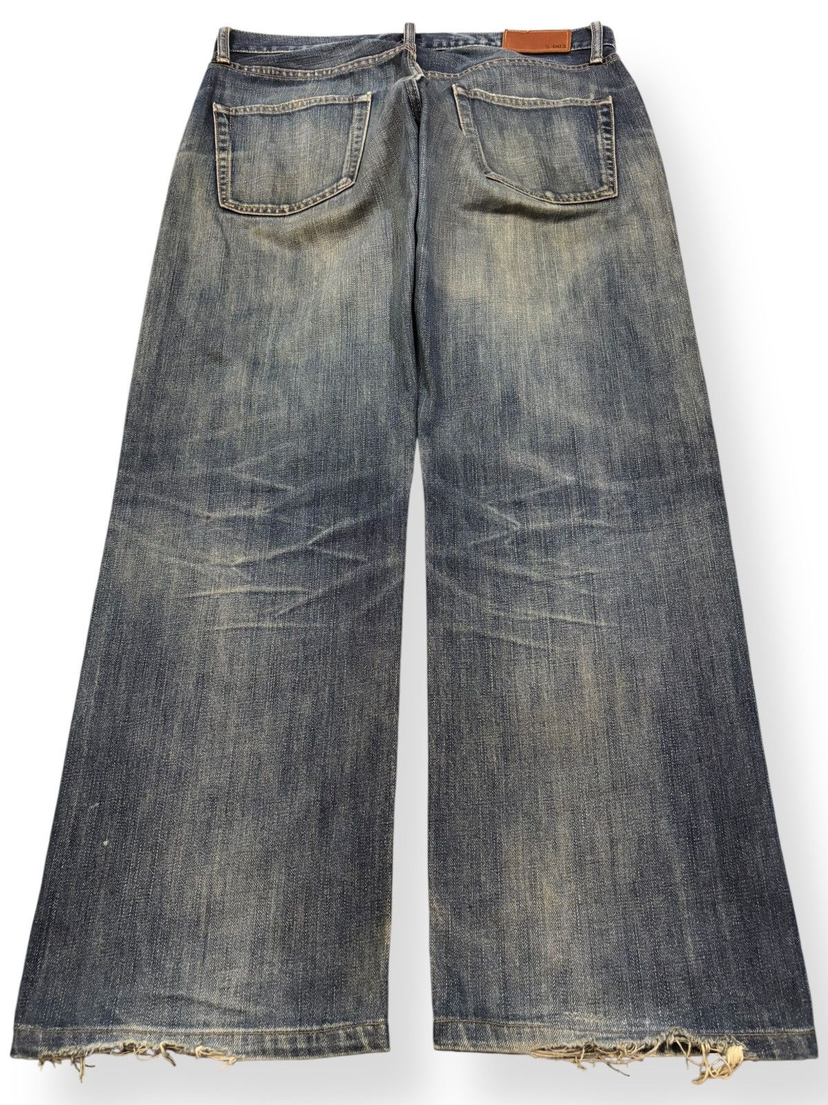 Undercover × Uniqlo Vintage Uniqlo S003 Mud Wash Baggy Distressed Grunge Jeans Size US 34 / EU 50 - 2 Thumbnail