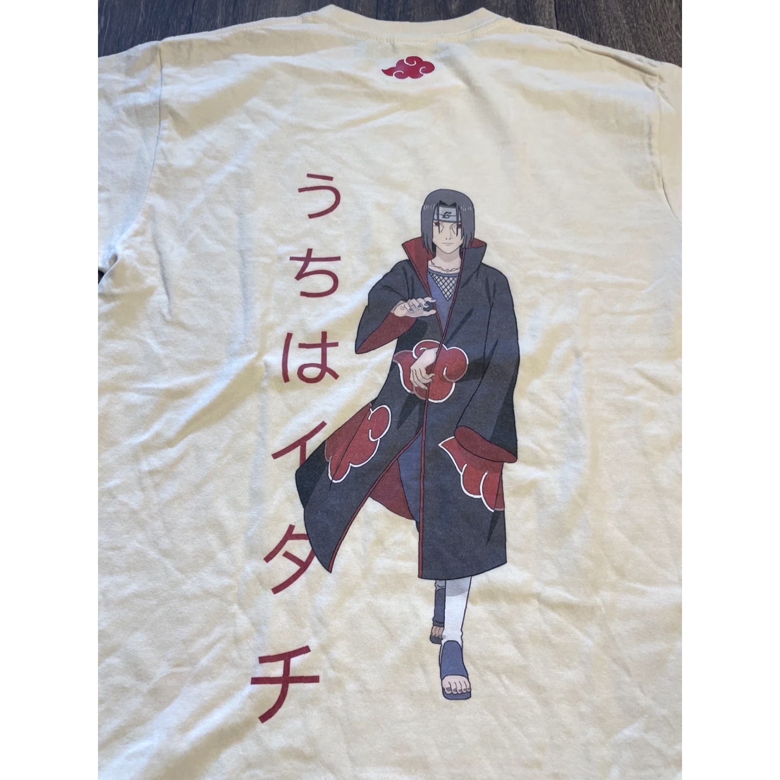 Doublet VINTAGE Itachi Uchiha Naruto Anime Double-Sided T-Shirt Small Cream Men S Boots Theme Anime Womens/Mens Size US S / EU 44-46 / 1 - 3 Thumbnail