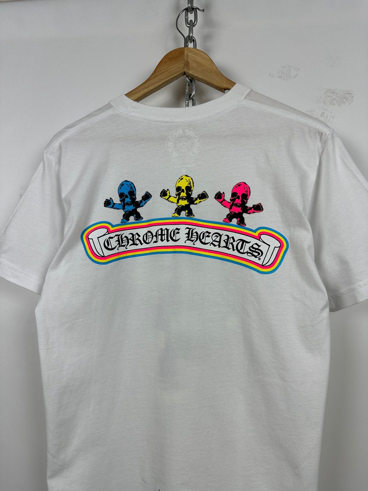 Chrome Hearts Chrome Hearts Foti Rainbow Skull White T-Shirt Size US M / EU 48-50 / 2 - 11 Thumbnail