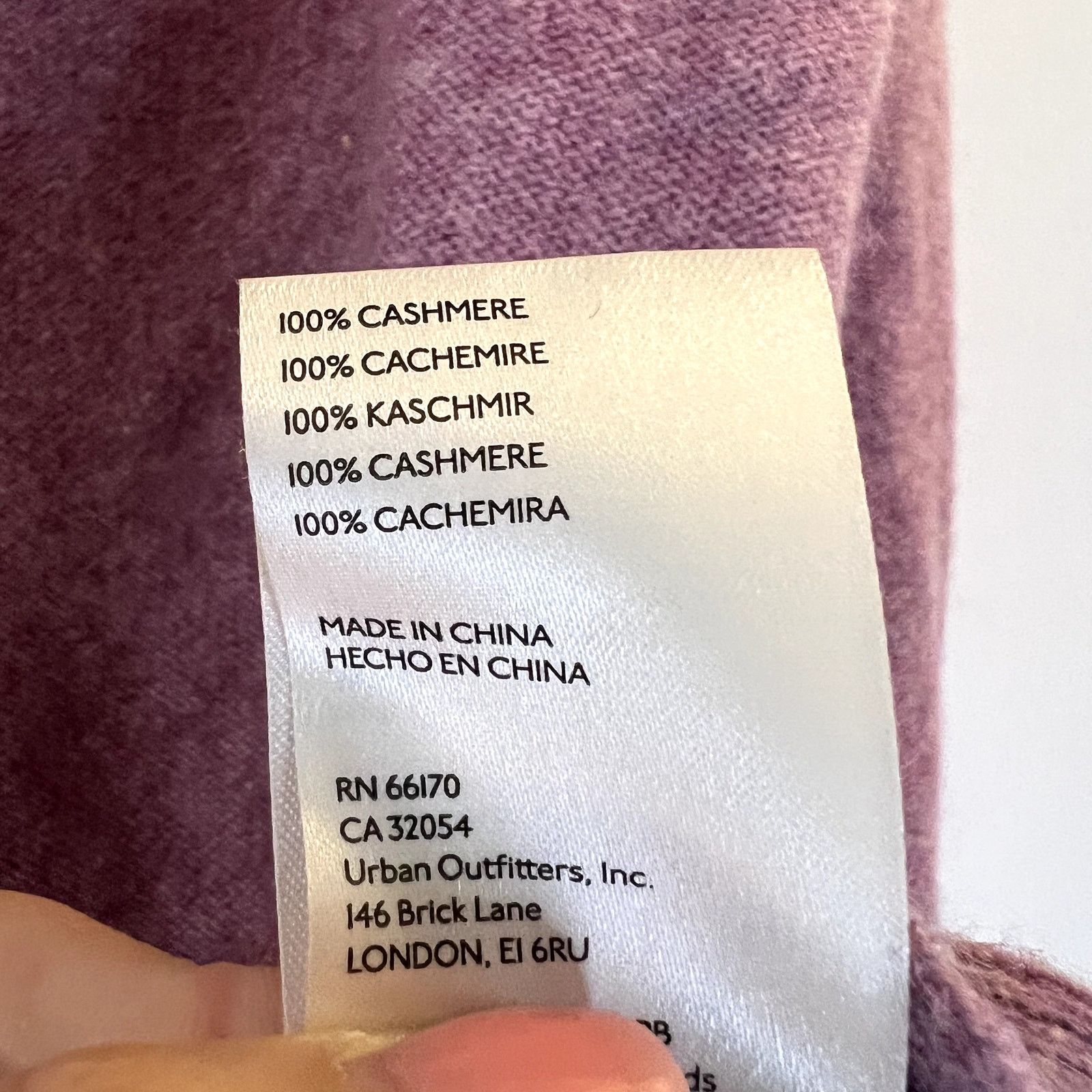 Free People Free People 100% Cashmere Purple pink Sweater Size XS Size XS / US 0-2 / IT 36-38 - 4 Thumbnail
