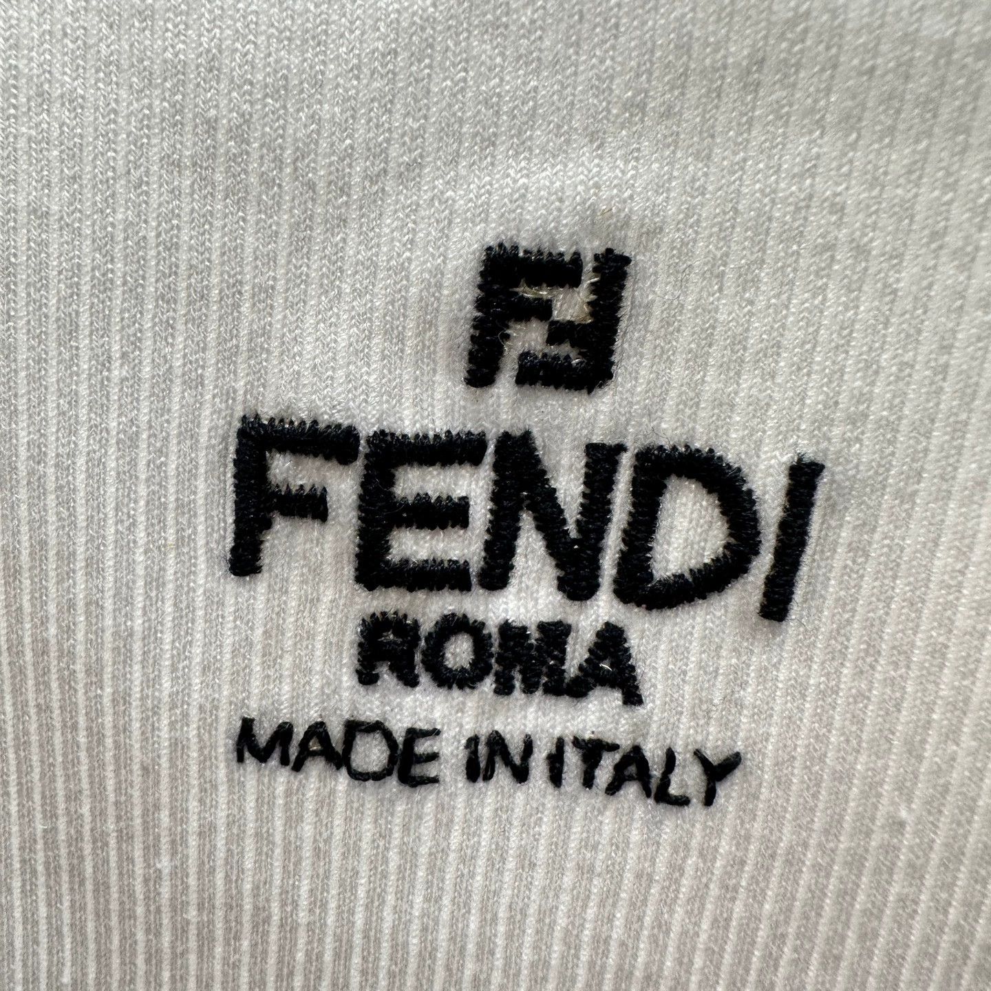 Fendi Fendi FF embroidered cotton tank top XS Size XS / US 0-2 / IT 36-38 - 6 Thumbnail