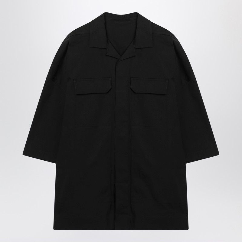 Rick Owens Black Shirt With Pockets
