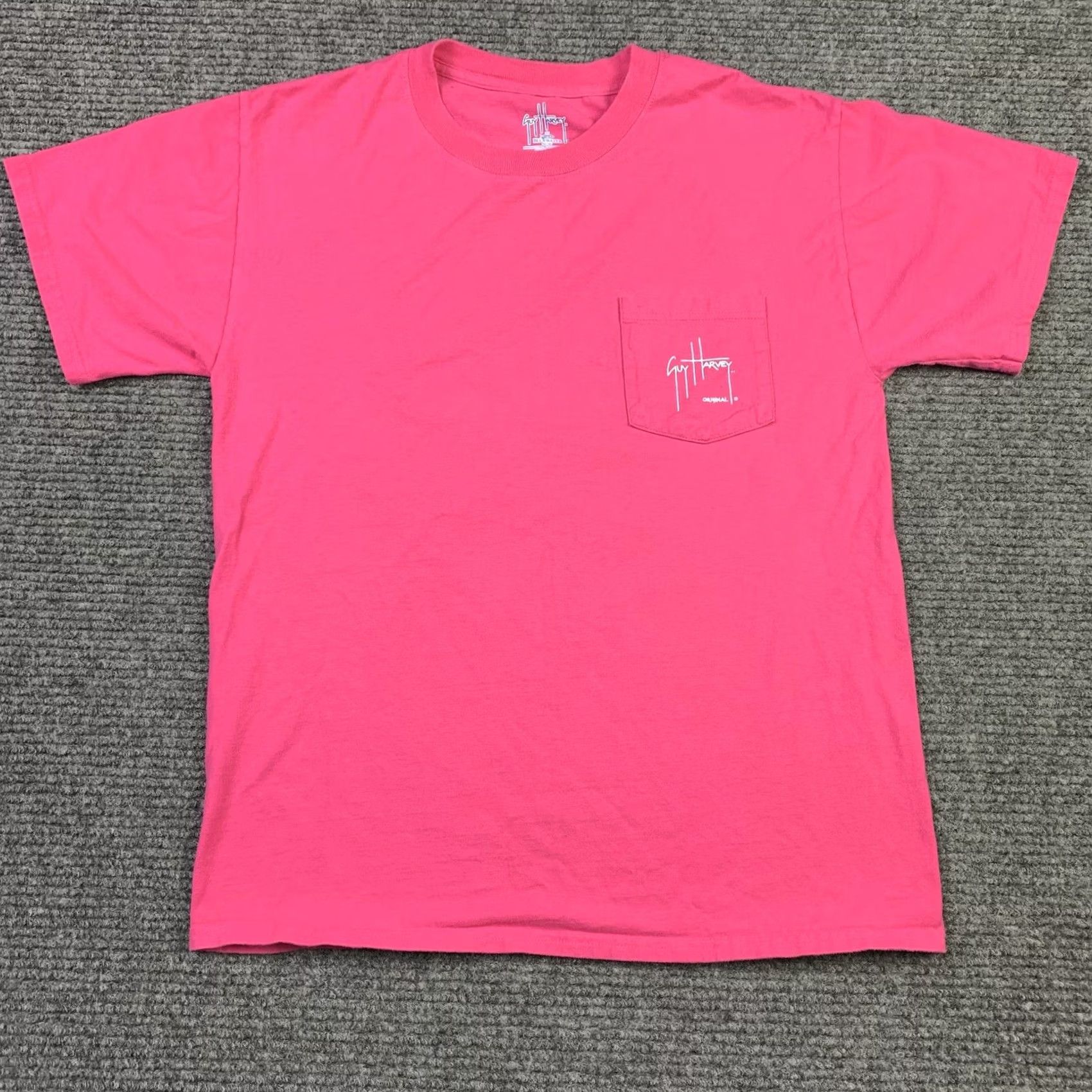 Guy Harvey Guy Harvey T-Shirt Mens Short Sleeve Crew Neck Pink Deep Sea Dolphin Marlin Tuna Fishing Graphic Back Pocket M Size US M / EU 48-50 / 2 - 3 Thumbnail
