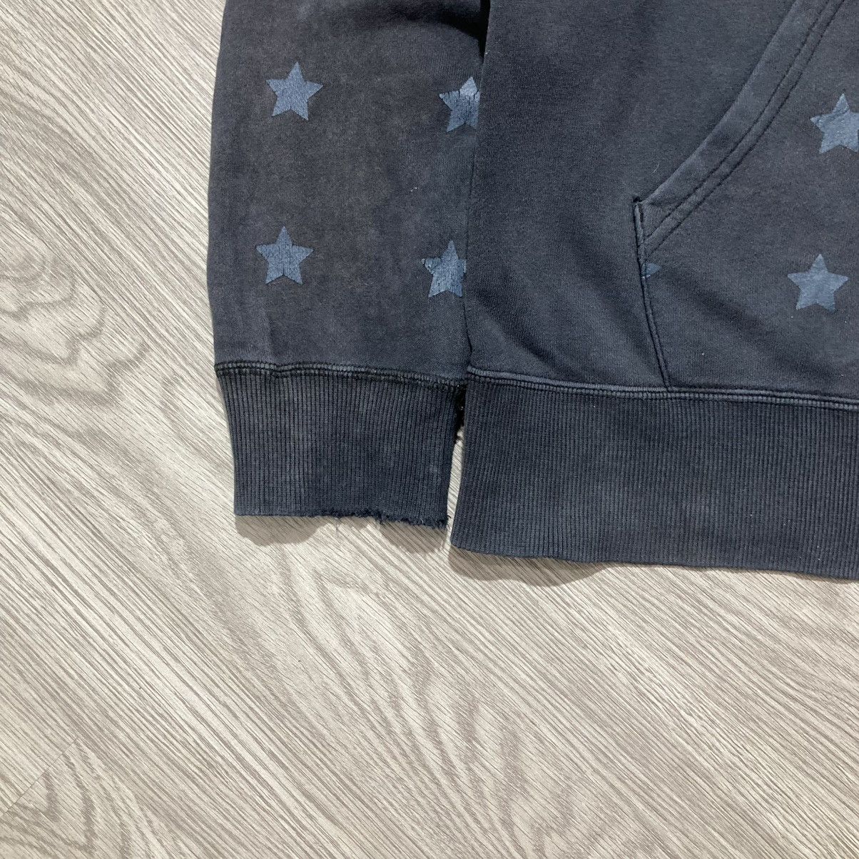 Japanese Brand Vintage Trashed Xlarge Stars Logo Fur Ziphoodie Y2k Black Size US XL / EU 56 / 4 - 6 Thumbnail