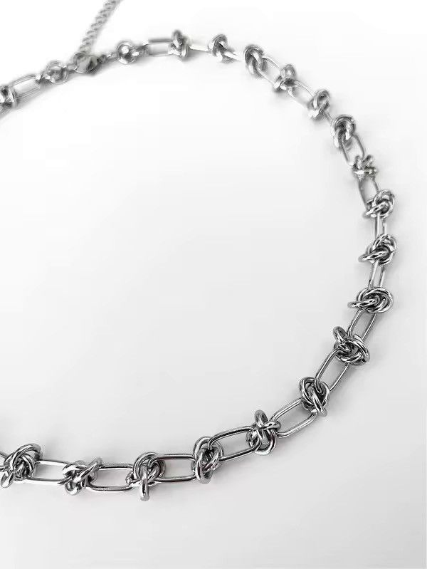 Other Punk Rock Thorns Knot Chains Choker Necklace Size ONE SIZE - 3 Thumbnail