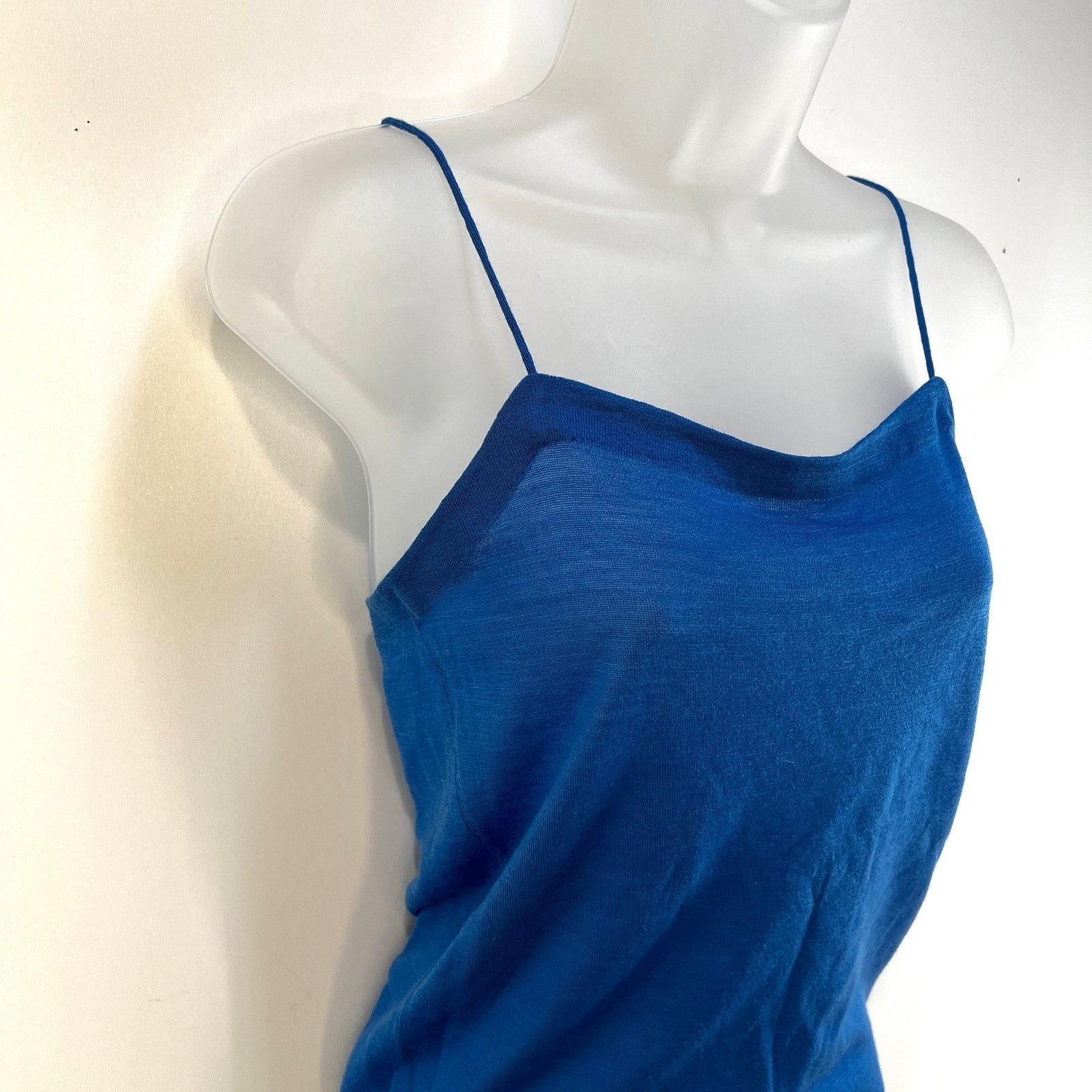 Theory Theory Wool Knit Camisole Spaghetti Strap Blue Size S / US 4 / IT 40 - 2 Thumbnail