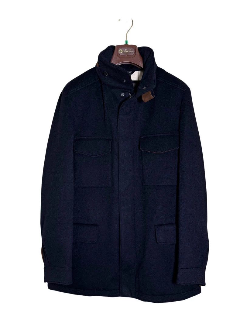 Loro Piana LORO PIANA Men's Traveller Woolen Jacket, dark blue Size US M / EU 48-50 / 2 - 2 Thumbnail