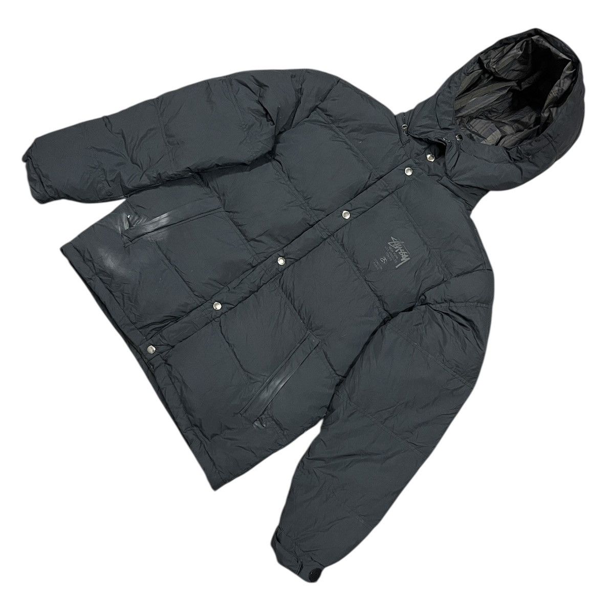 Stussy Stussy hoodie puffer jacket snap buttons Size US M / EU 48-50 / 2 - 2 Thumbnail